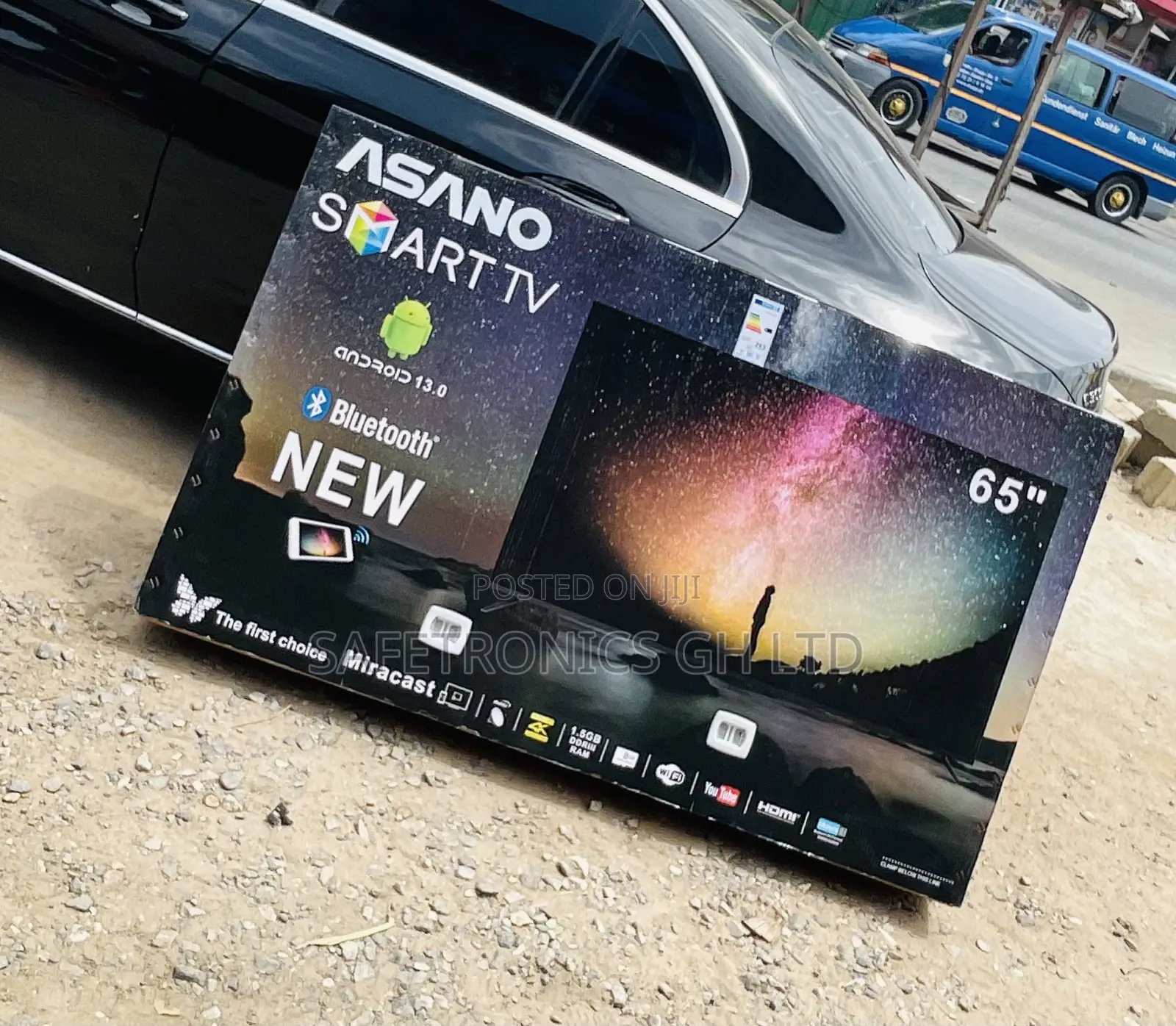 Lastest New  Asano 65 Inch Smart Led (Black) Tv
