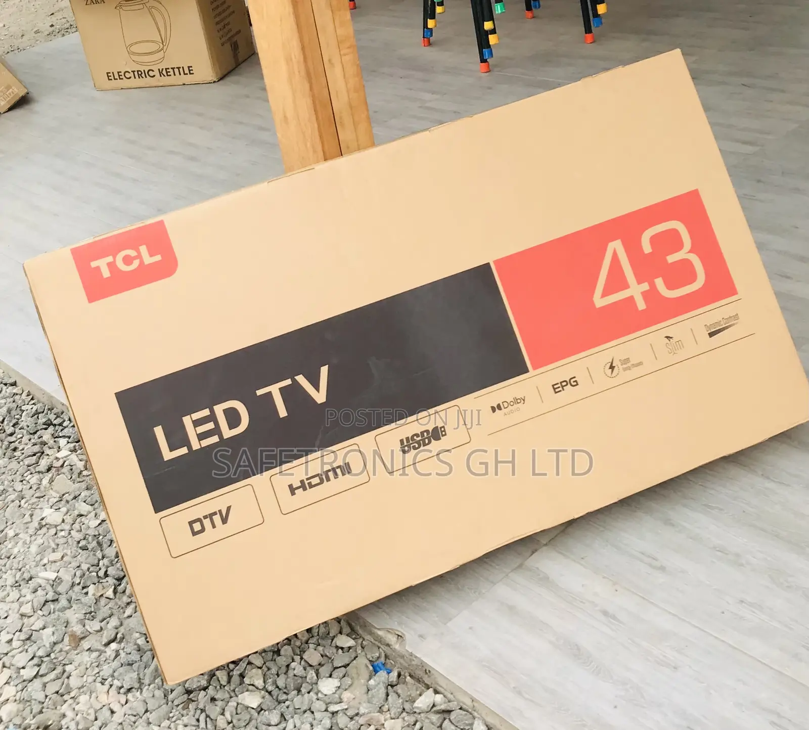 Lastest (Black) 43 Inch  Led Full HD TCL D3200 Digital Tv