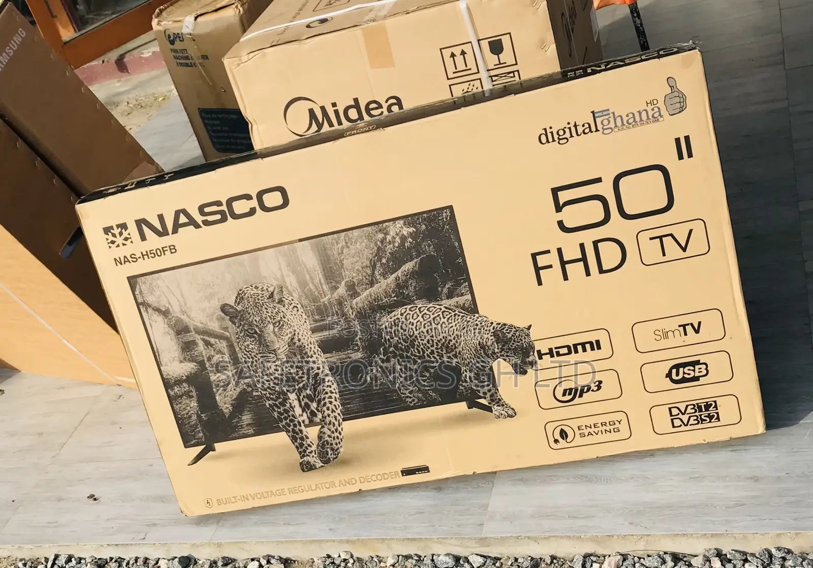 Nasco 50 Inch (Black) Digital Led Authentic New Tv
