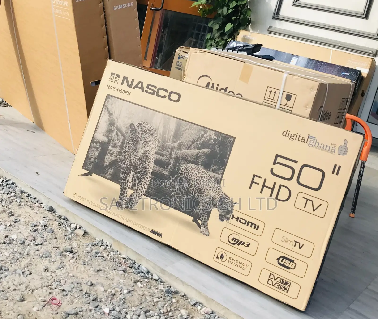 Nasco 50 Inch (Black) Digital Led Authentic New Tv