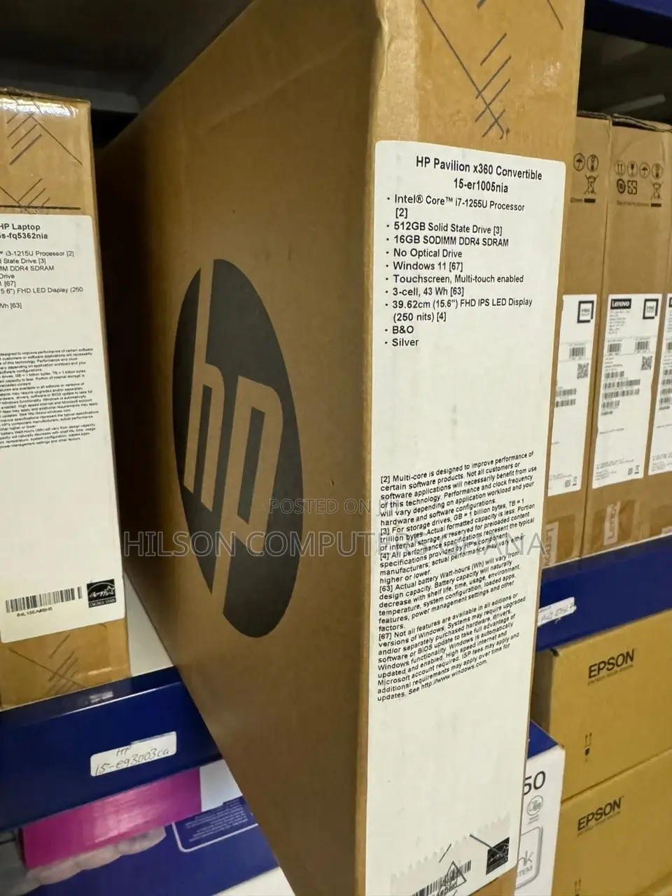 New Laptop HP Pavilion 15 16GB Intel Core I7 SSD 512GB