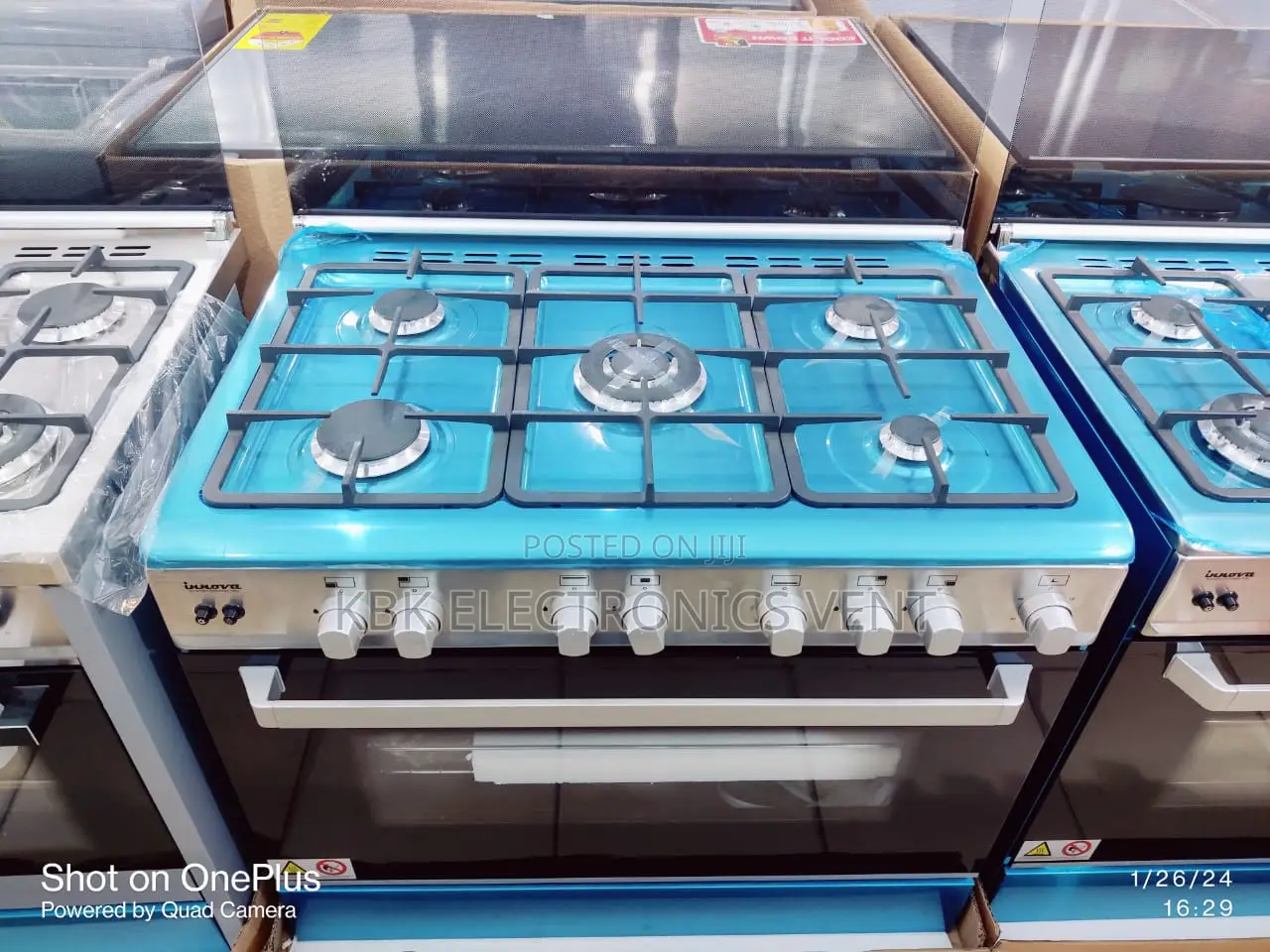 Innova 90*60 5burner Stainless Steel Cooker Oven+ Grill