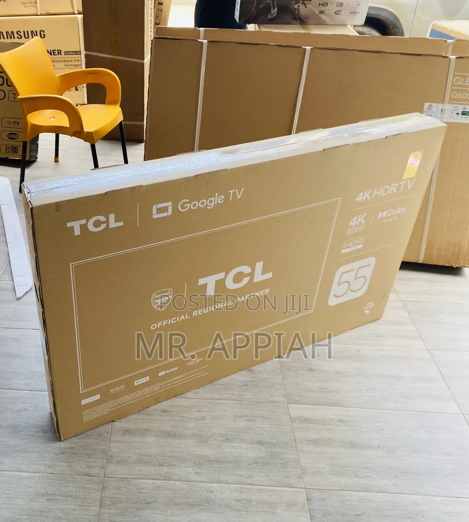 Uhd 55 Inch TCL Smart Android Television(55p635)Black
