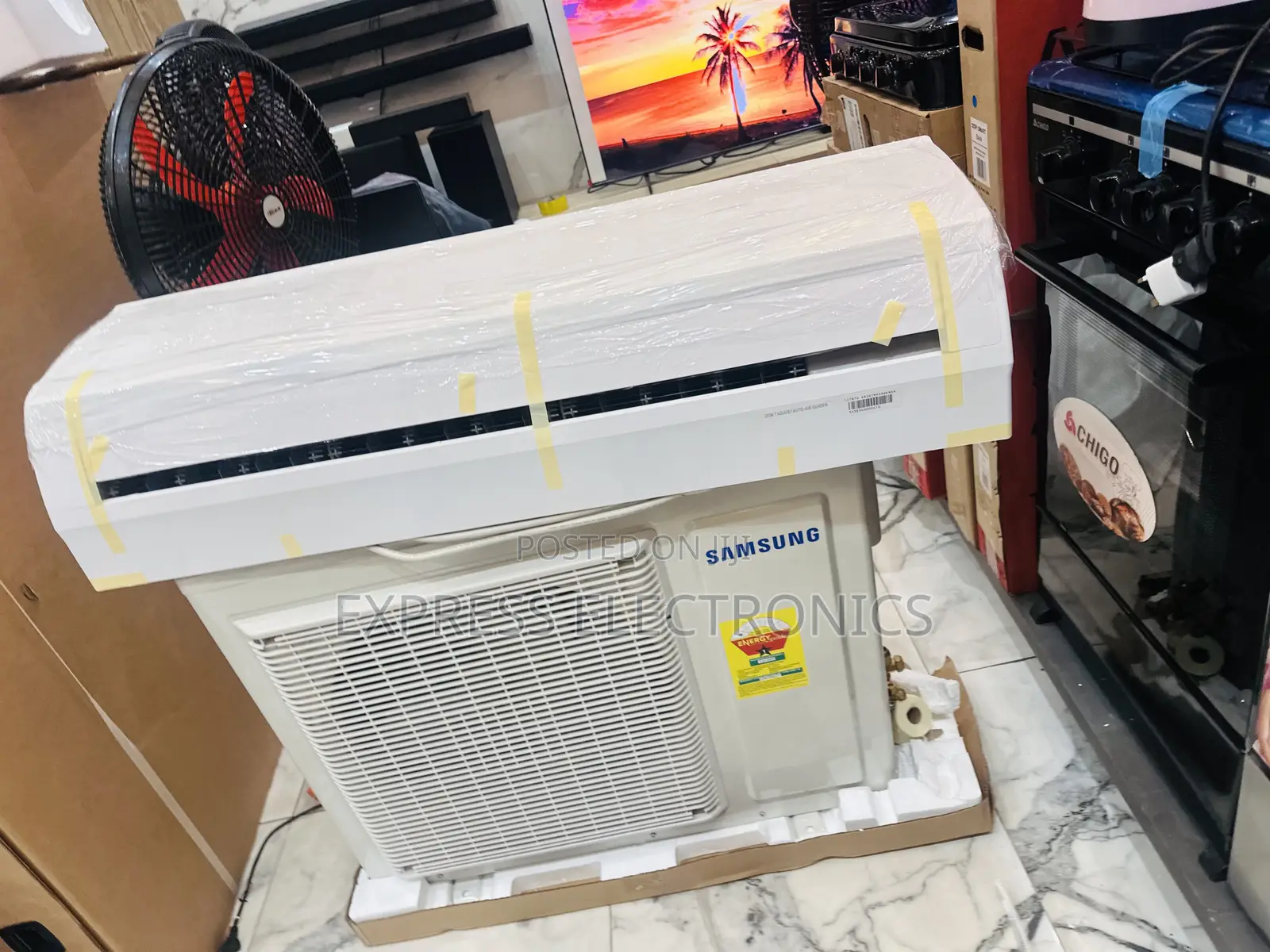 Samsung 2.5hp Split R410 * Air Conditioner White. ___