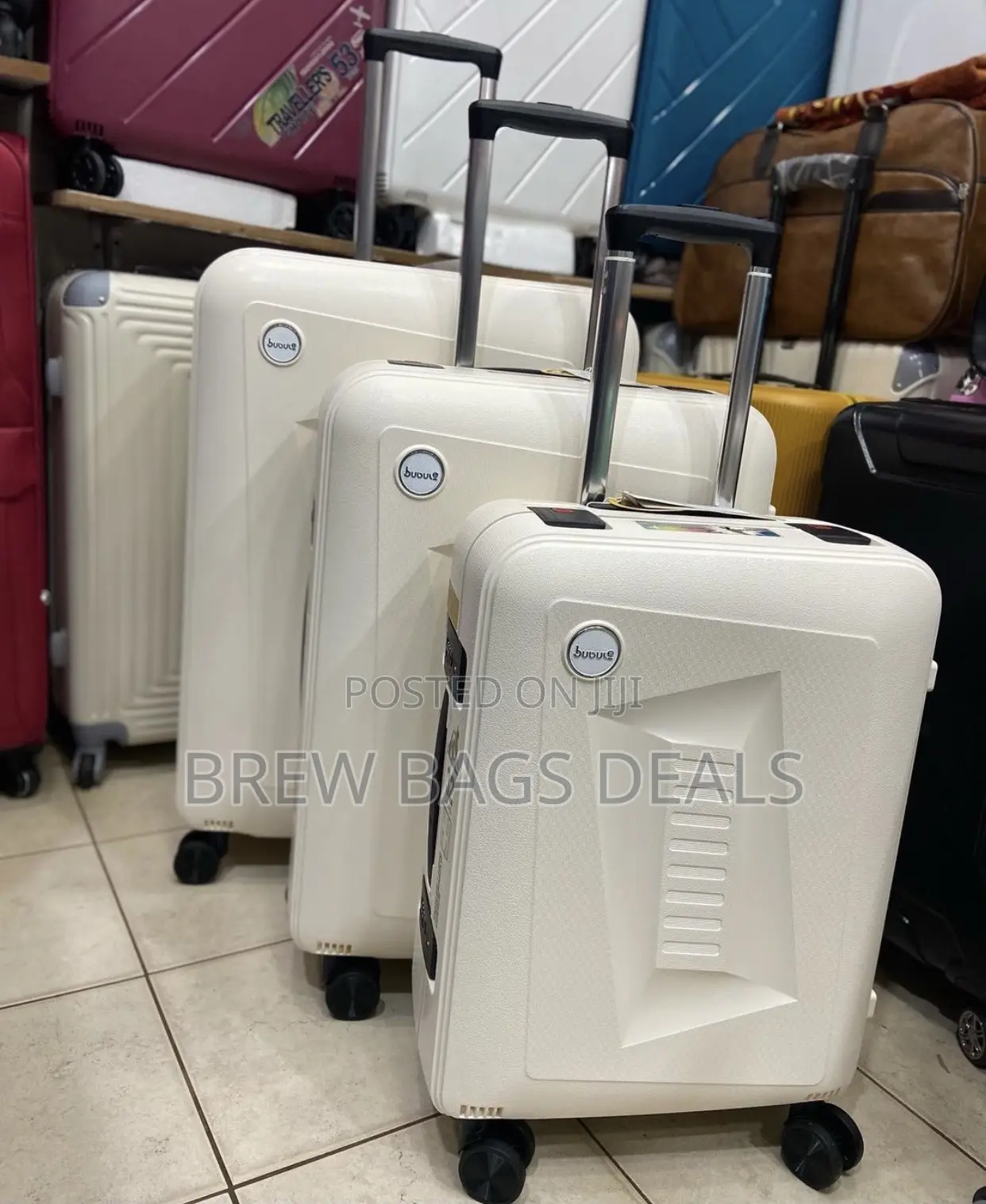Original Travel Choice Off White 3set Purely Locks Bag