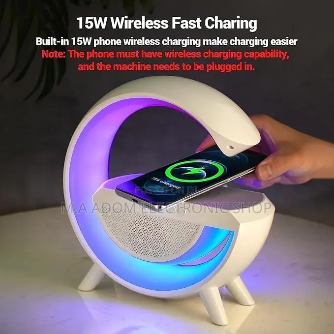 G Shape Multifunctional Google Speaker Wireless Charger