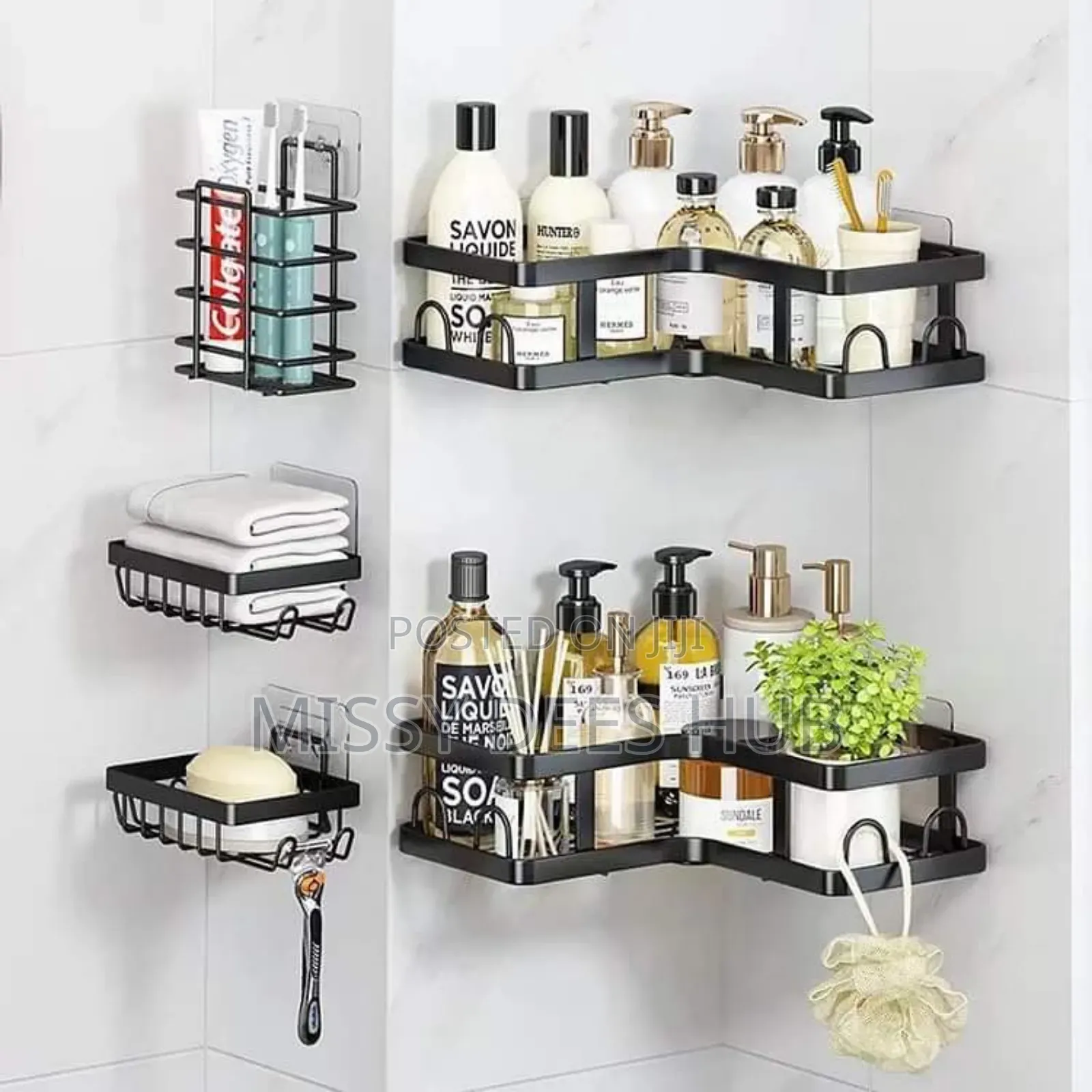 5in1 Corner Shower Caddy Set