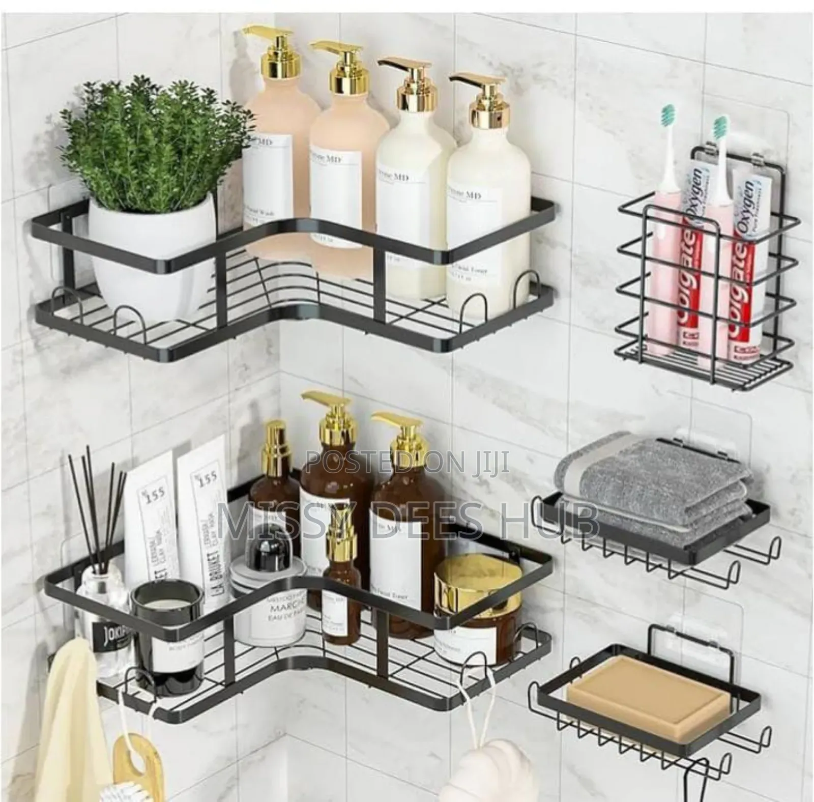 5in1 Corner Shower Caddy Set