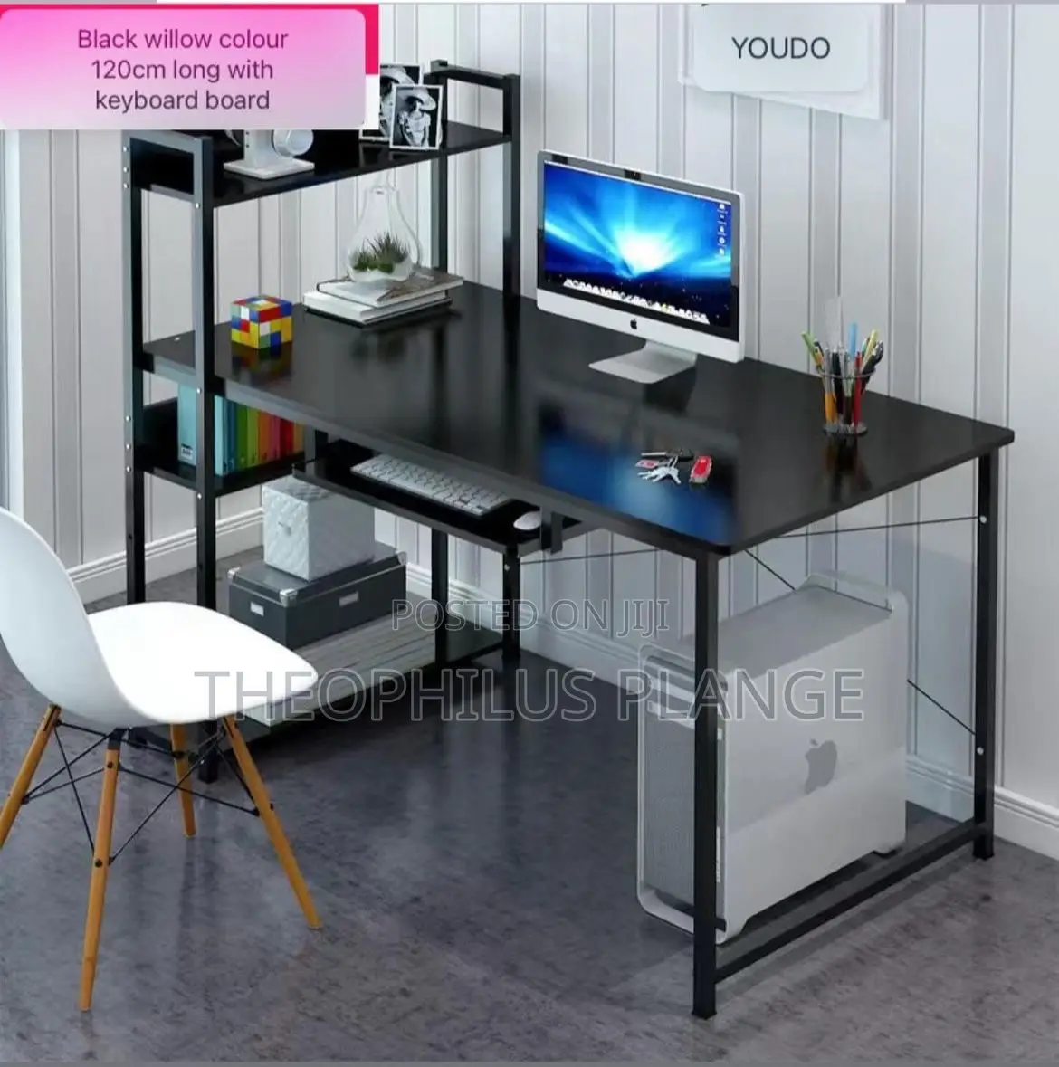 Double Decker Computer Table , Study Table With Shelve