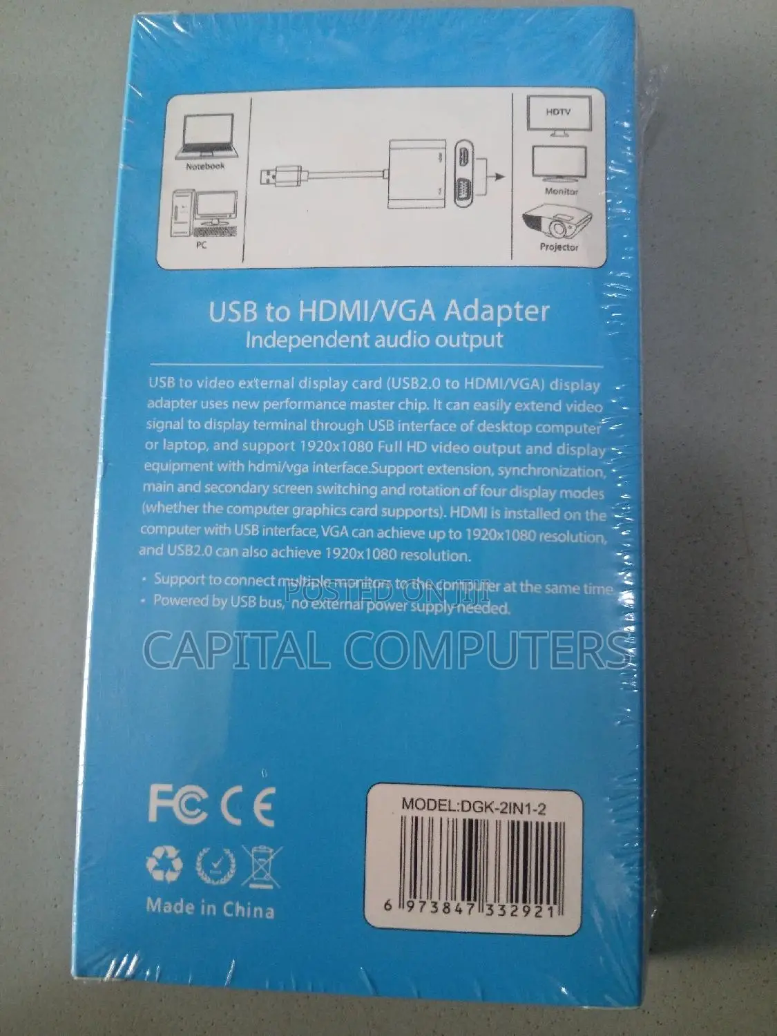 Usb to Hdmi/Vga