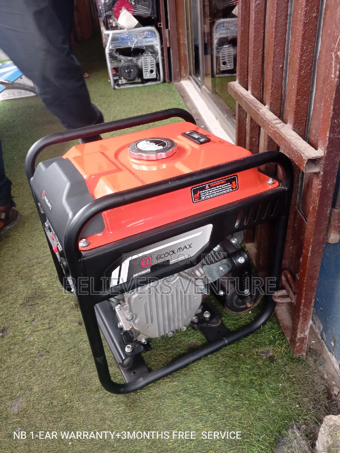 Generator 8.0 9000W Ecoolmax Geneset Pullstart Silent Petrol