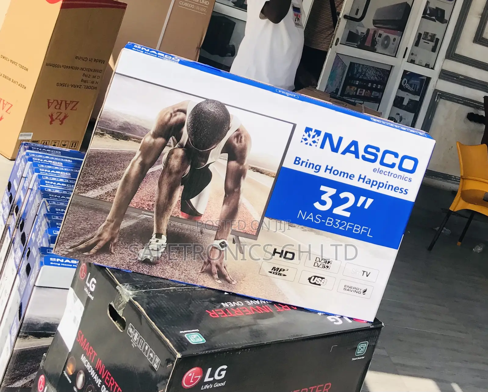 Original Digital 32 Inch Led Nasco Satellite (Black) Tv