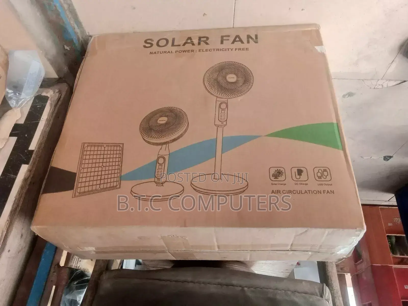 Solar Rechargeable Fan