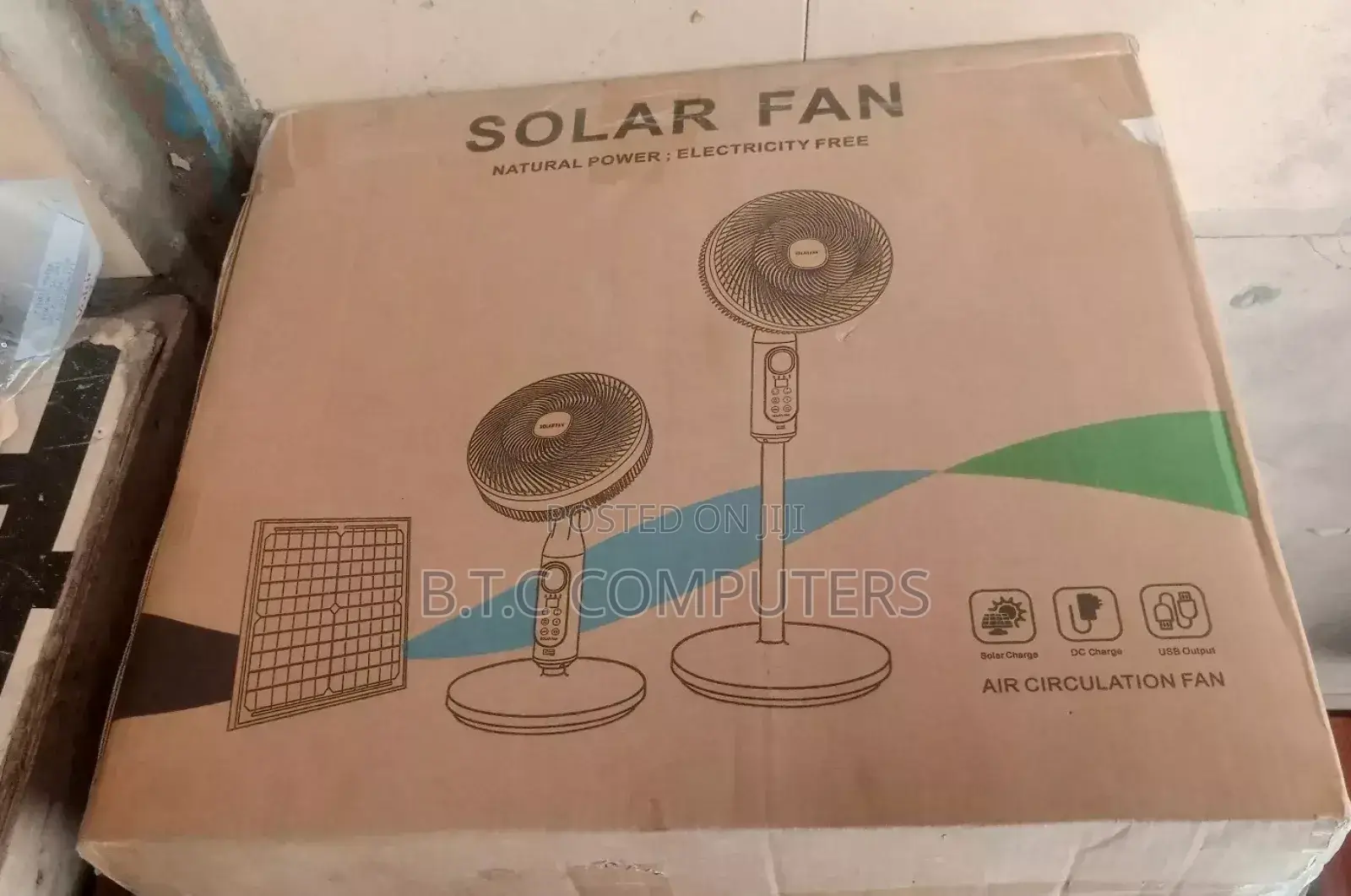 Solar Rechargeable Fan