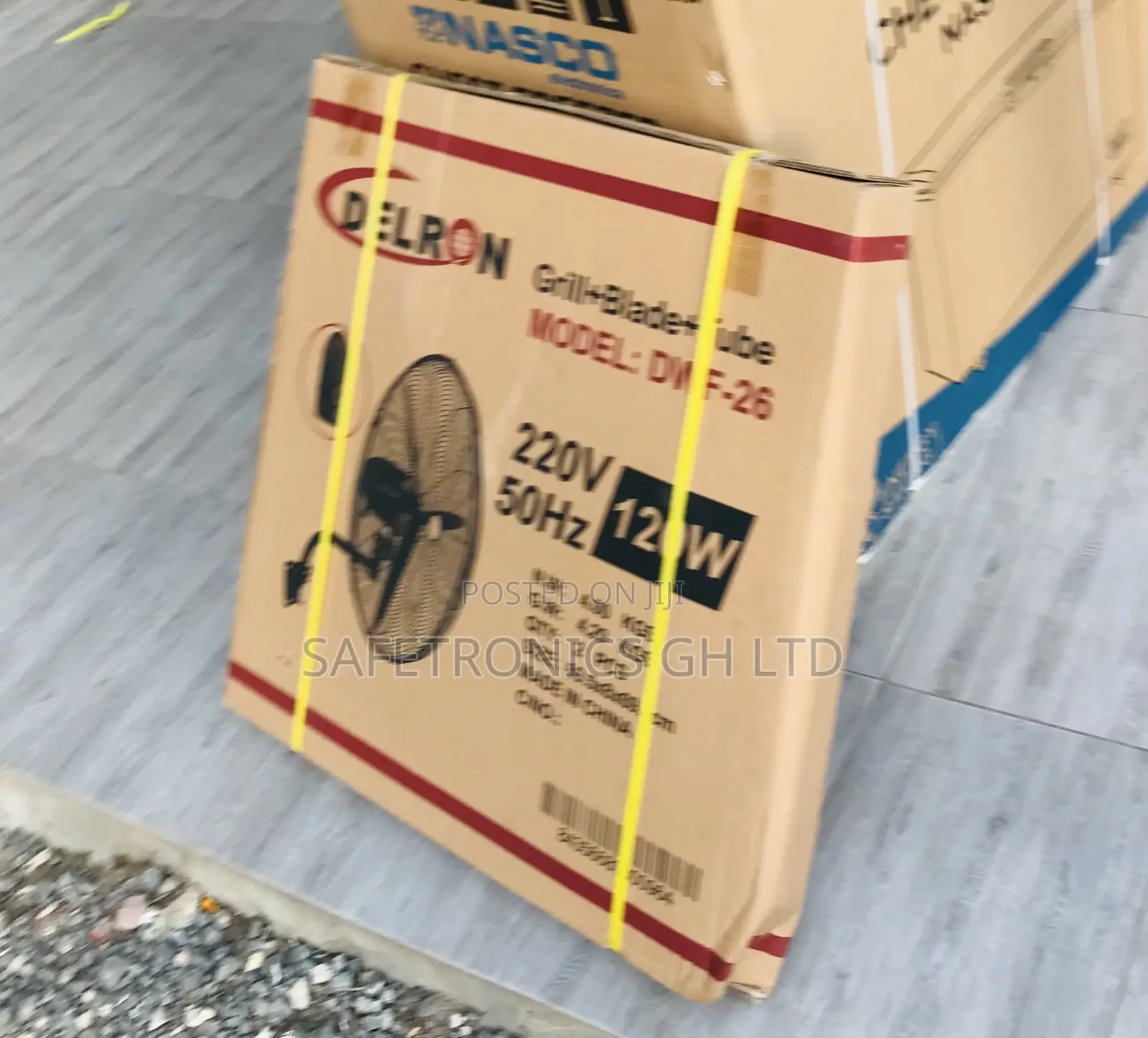 Authentic New Industrial Wall (Black) Fan 26” Deleon 