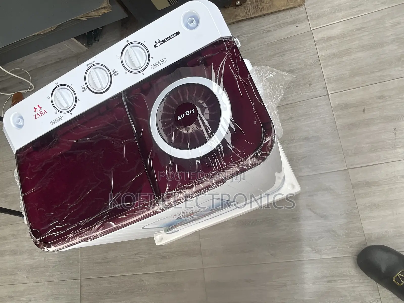 15mins Wash-Zara Semi Automatic Washing Machine 5KG