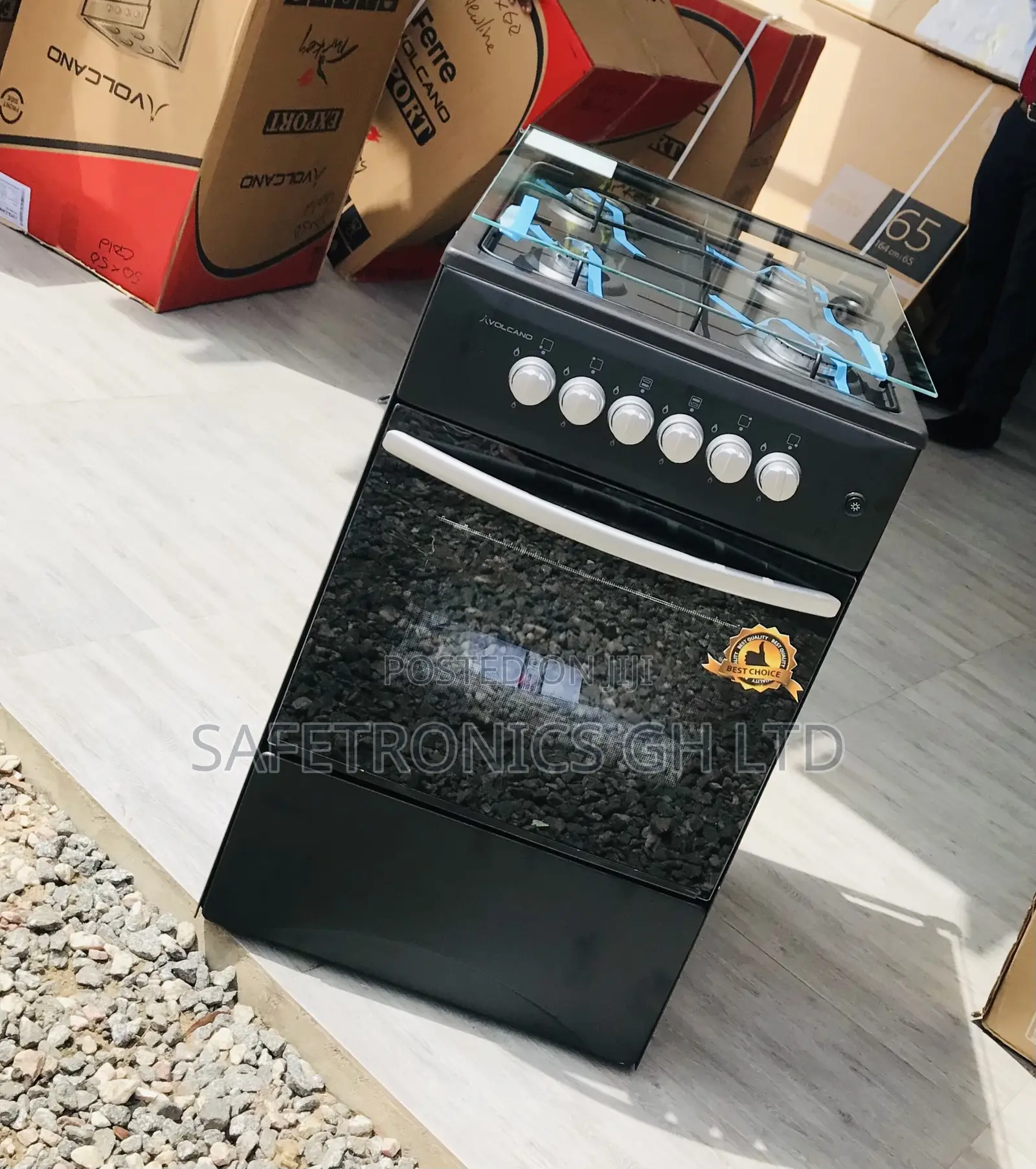 Valuable 2 Electric Black Oven:Grill 2 Gas Volcano (Black) 