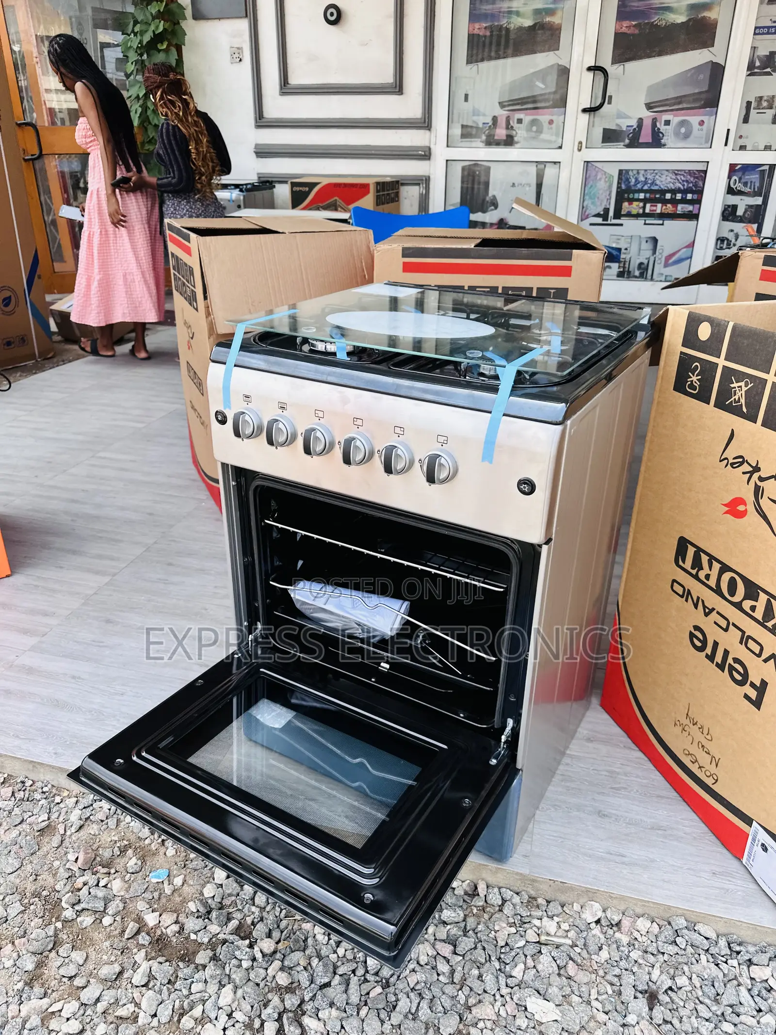 60/60 Gas Coo Stove Ignition Oven Rotisserie Newline 4b