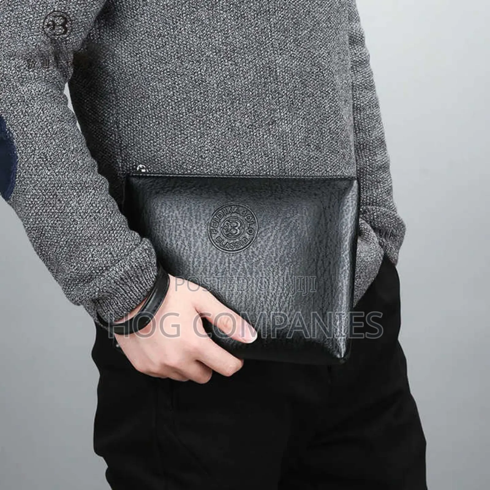 Men's Leather Pouch Sling Side Bag Wallet in Accra - Fast Delivery