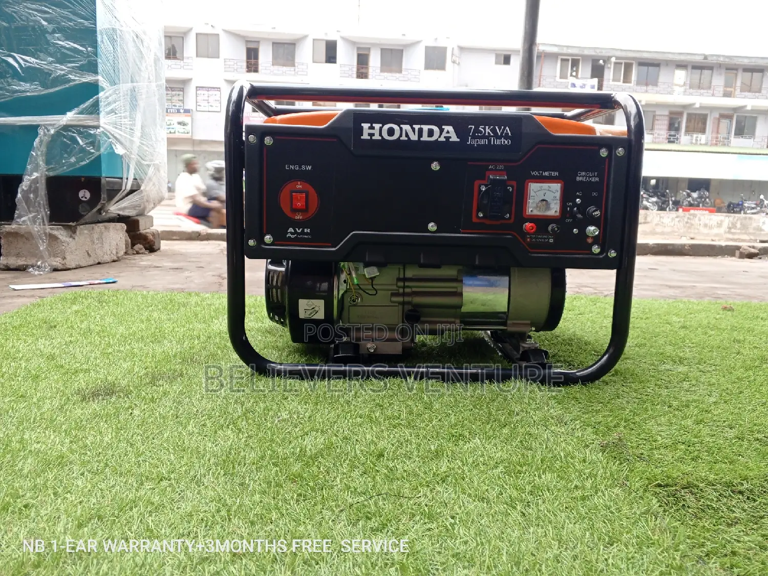 Key Start Silent Petrol 7.5kw 8500W Generator Honda Geneset