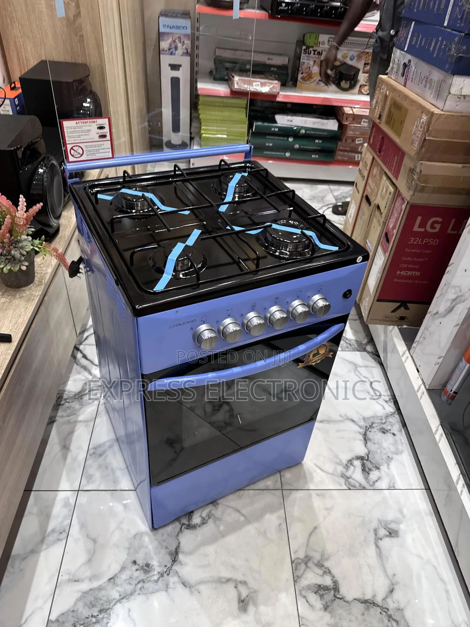 4burner 50/50 * Stove Gas Cooker Oven Volcano.