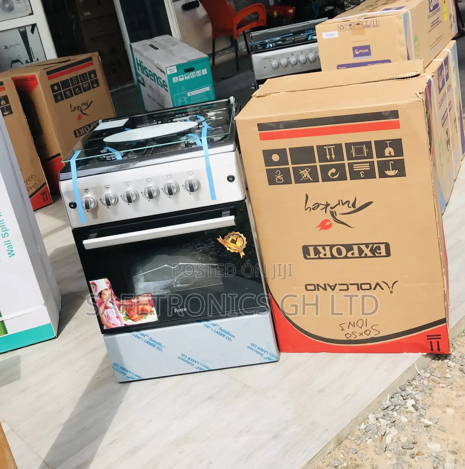 New Light Ferre 60by60 4 Gas Auto Ignition Oven/Grill 