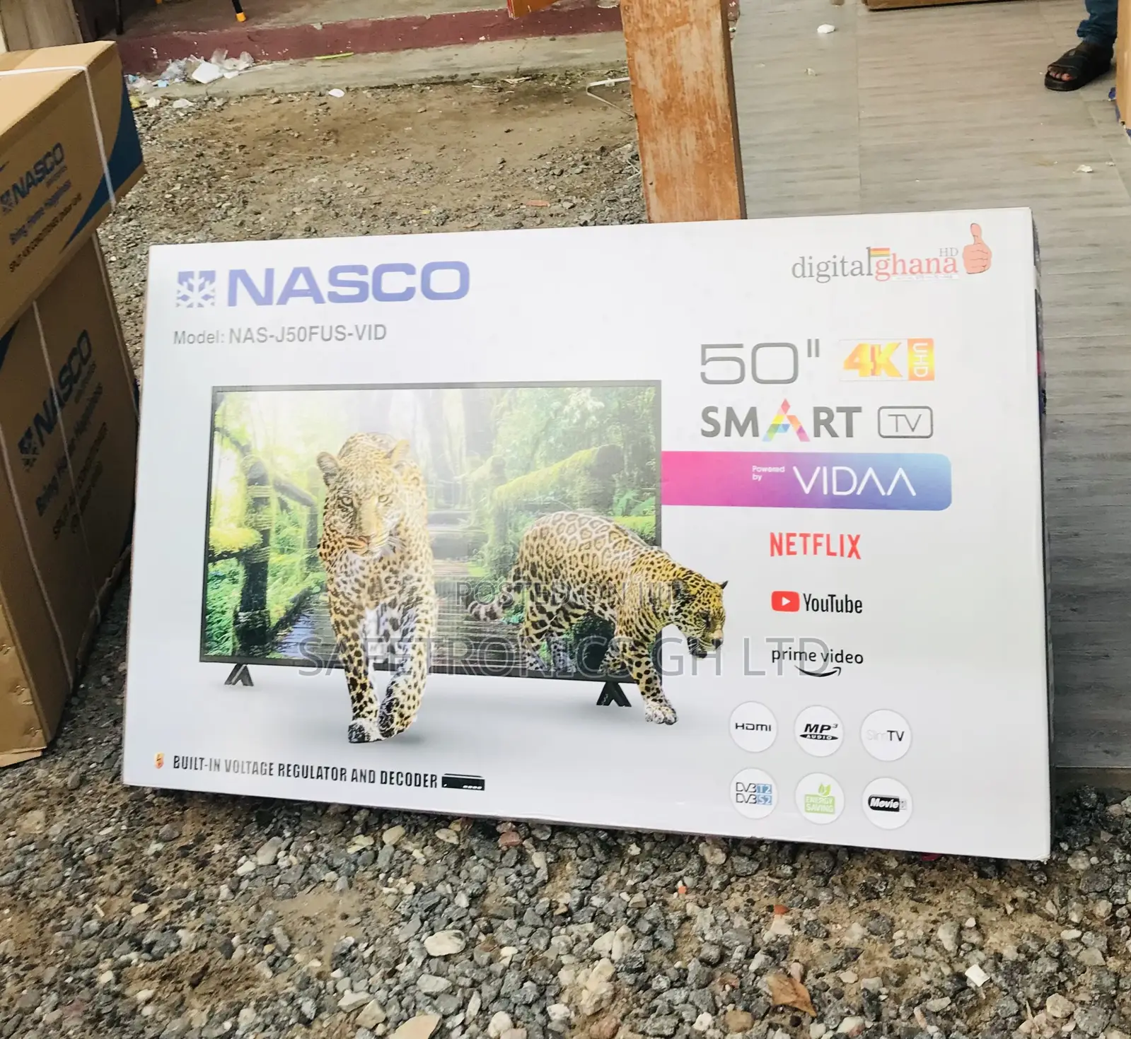 Affordable UHD Nasco 50 Inch Smart Led (Black) 