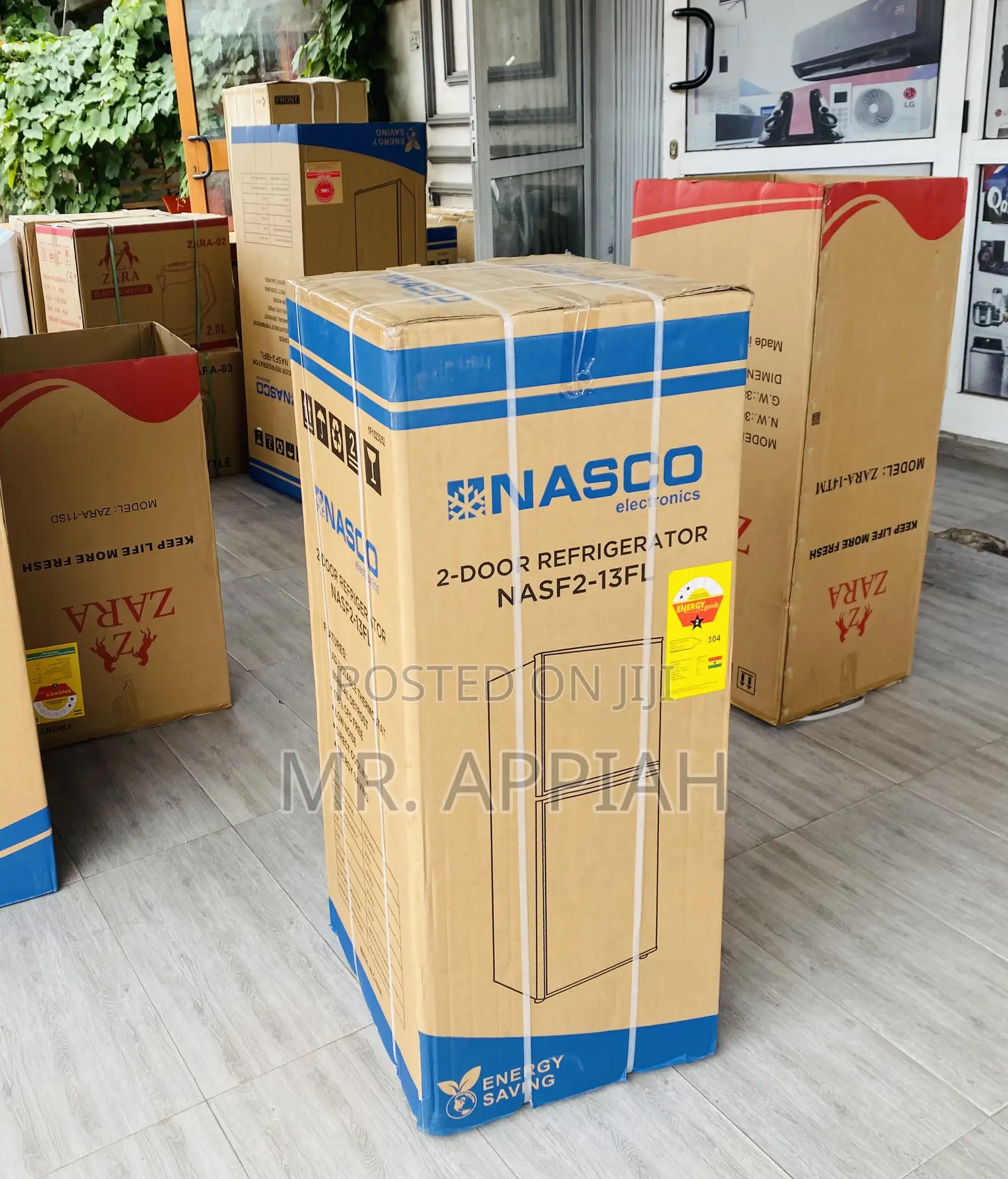 Unique Nasco Nas2-13fl Top Freezer Electric Fridge(Gray)