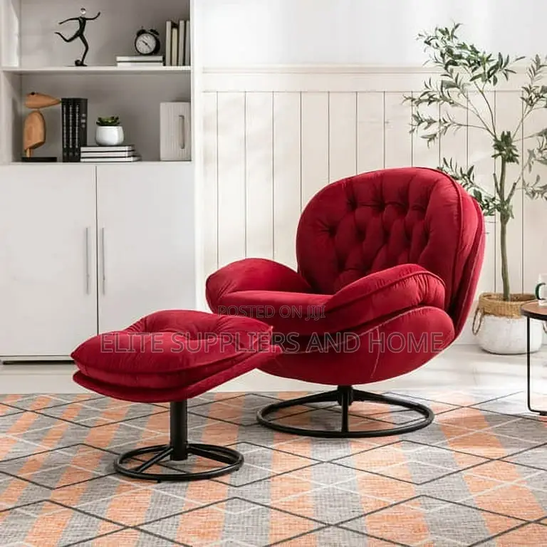 Leisure Chair W/Stool 4legged