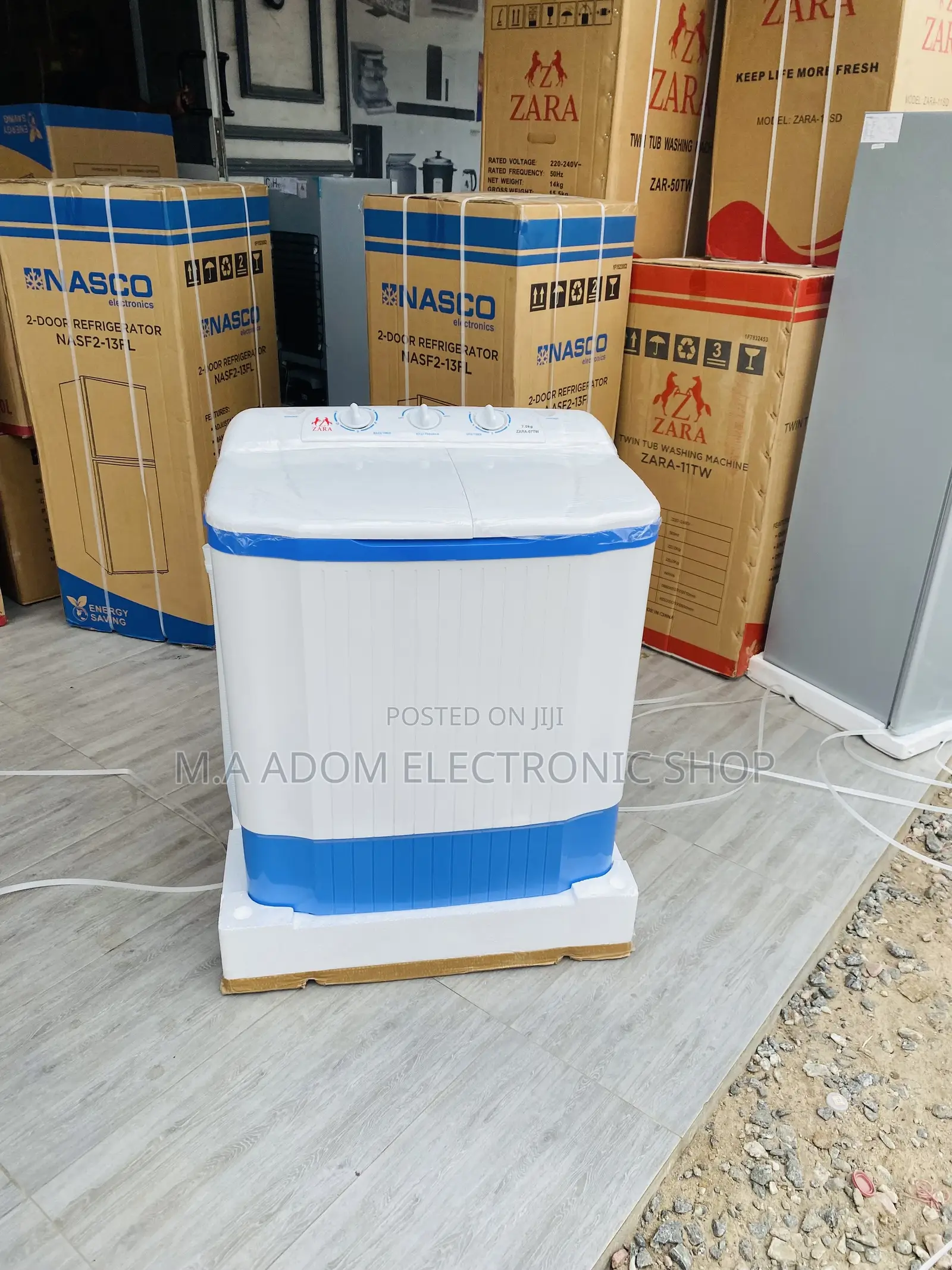 Energy Saving Zara 7kg Twin Tub Electric Washing Machine.