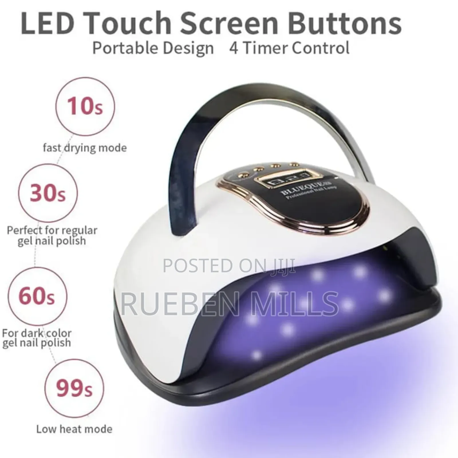 Blueque V8 Quick Drying Professional Nails Dryer UV LED