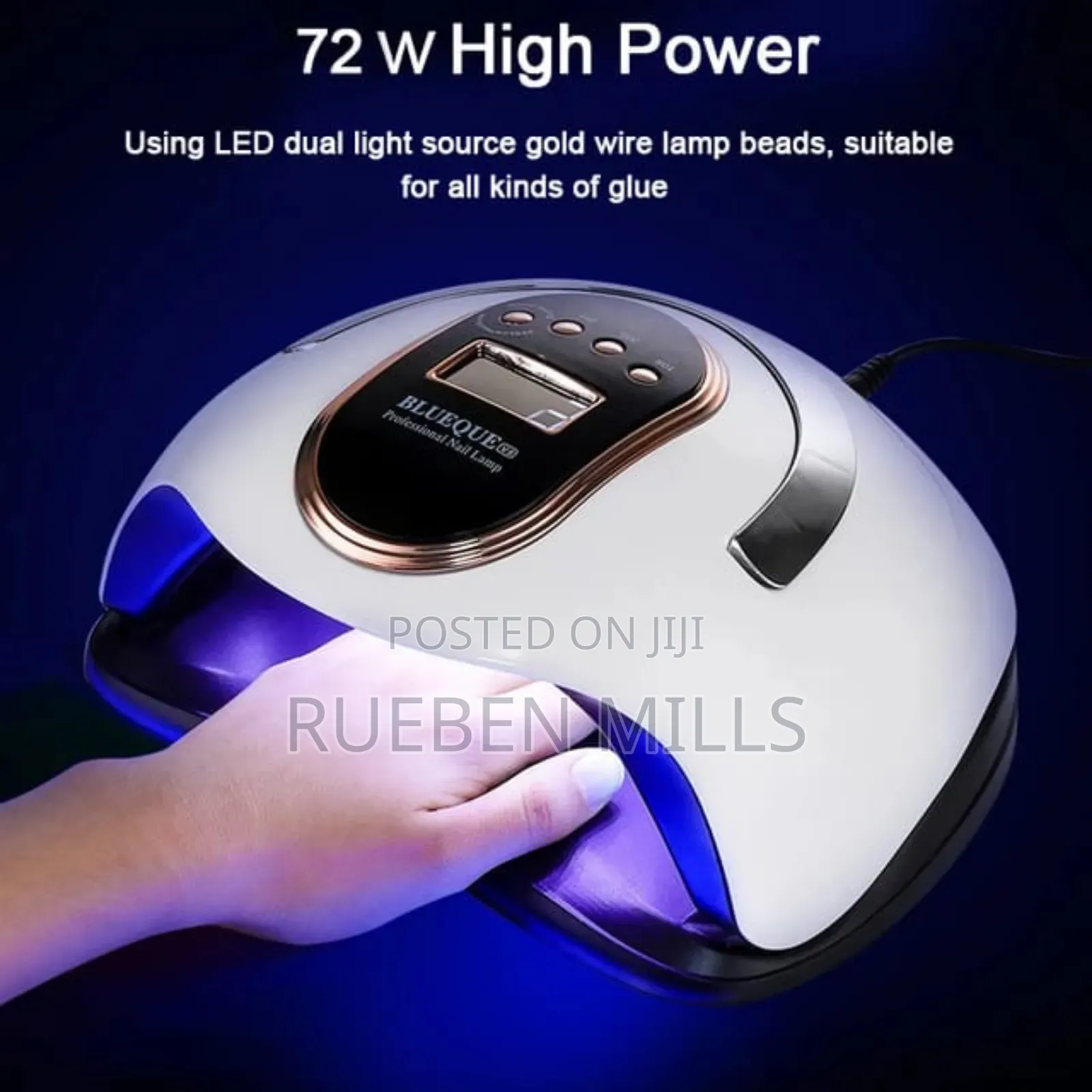 4 Timmer Settings Blueque V8 Two in One Nail Dryer Lamp