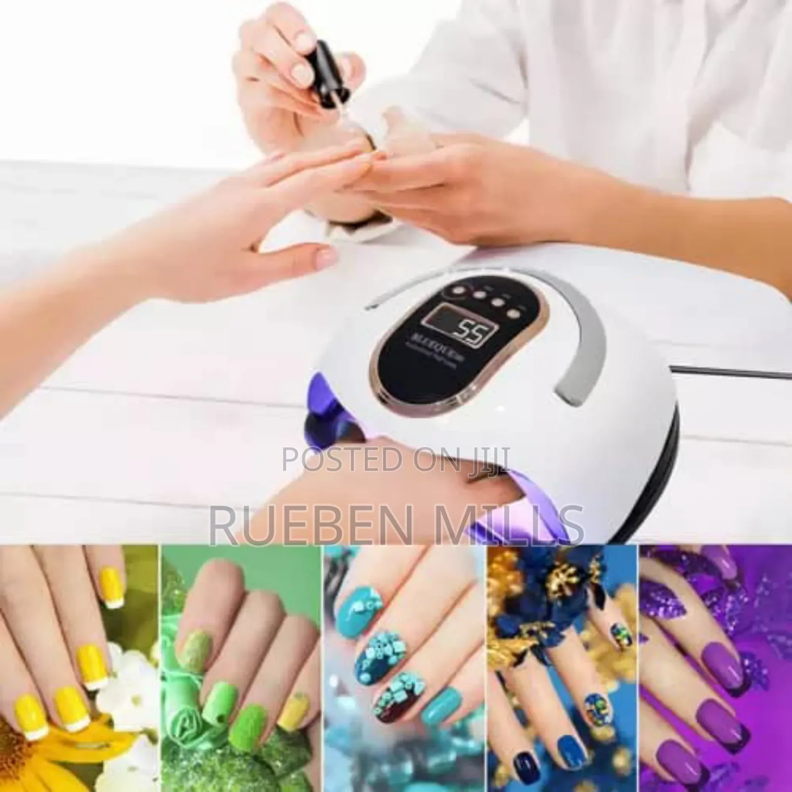 UV LED Lamp Nail Dryer for Manicure - Blueque V8 White