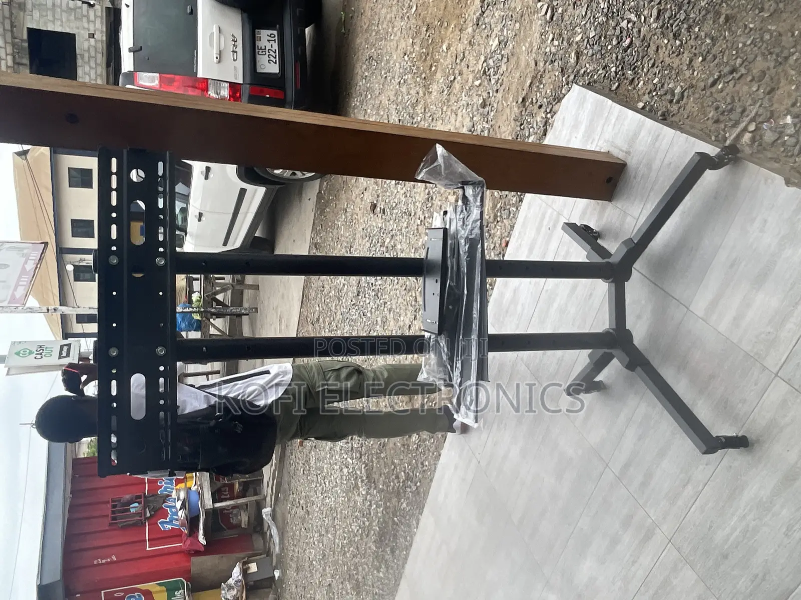 Business or Home Use Rolling TV Stand for 32-70 Flat Screen