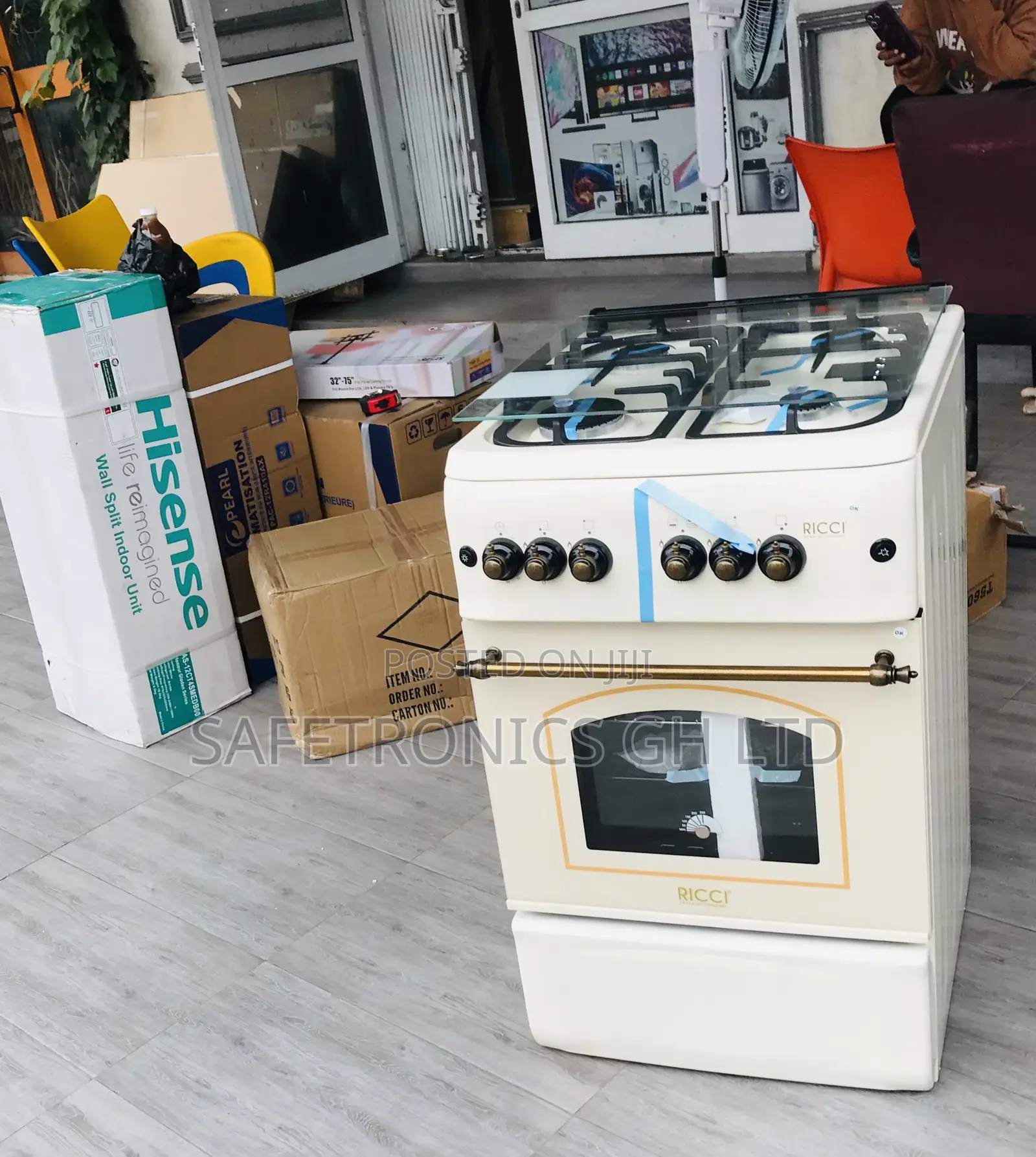 Durable Authentic  Ricci 4 Gas 50by50 Oven/Grill 
