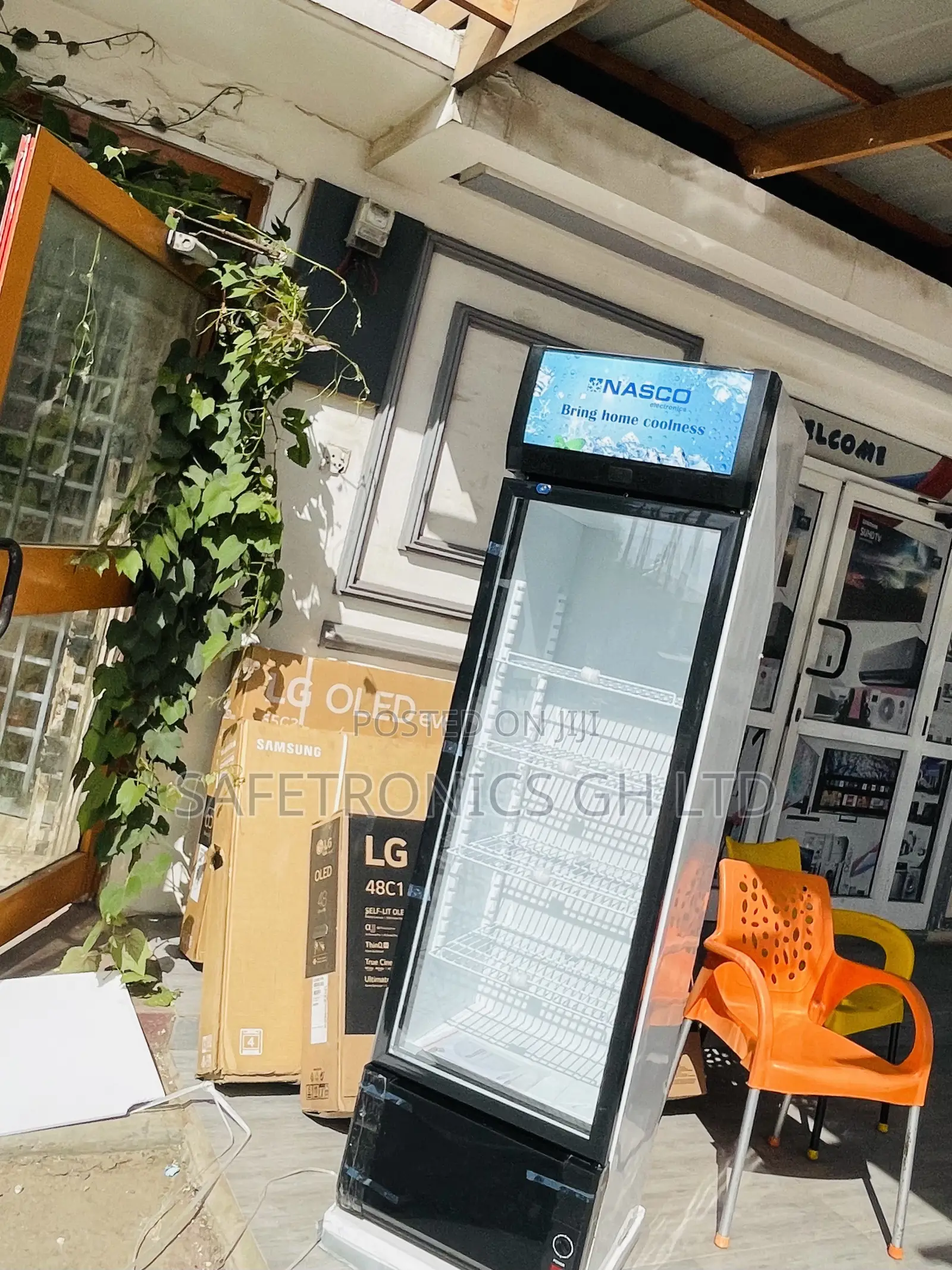 Lockable Display Glass Singledoor Nas-Fl360-1dr Fridge 