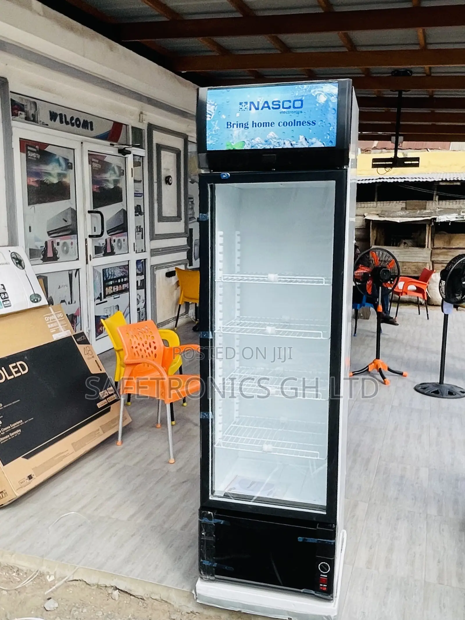 Reliable Display Singledoor Glass Nas-Fl360-1dr Fridge 