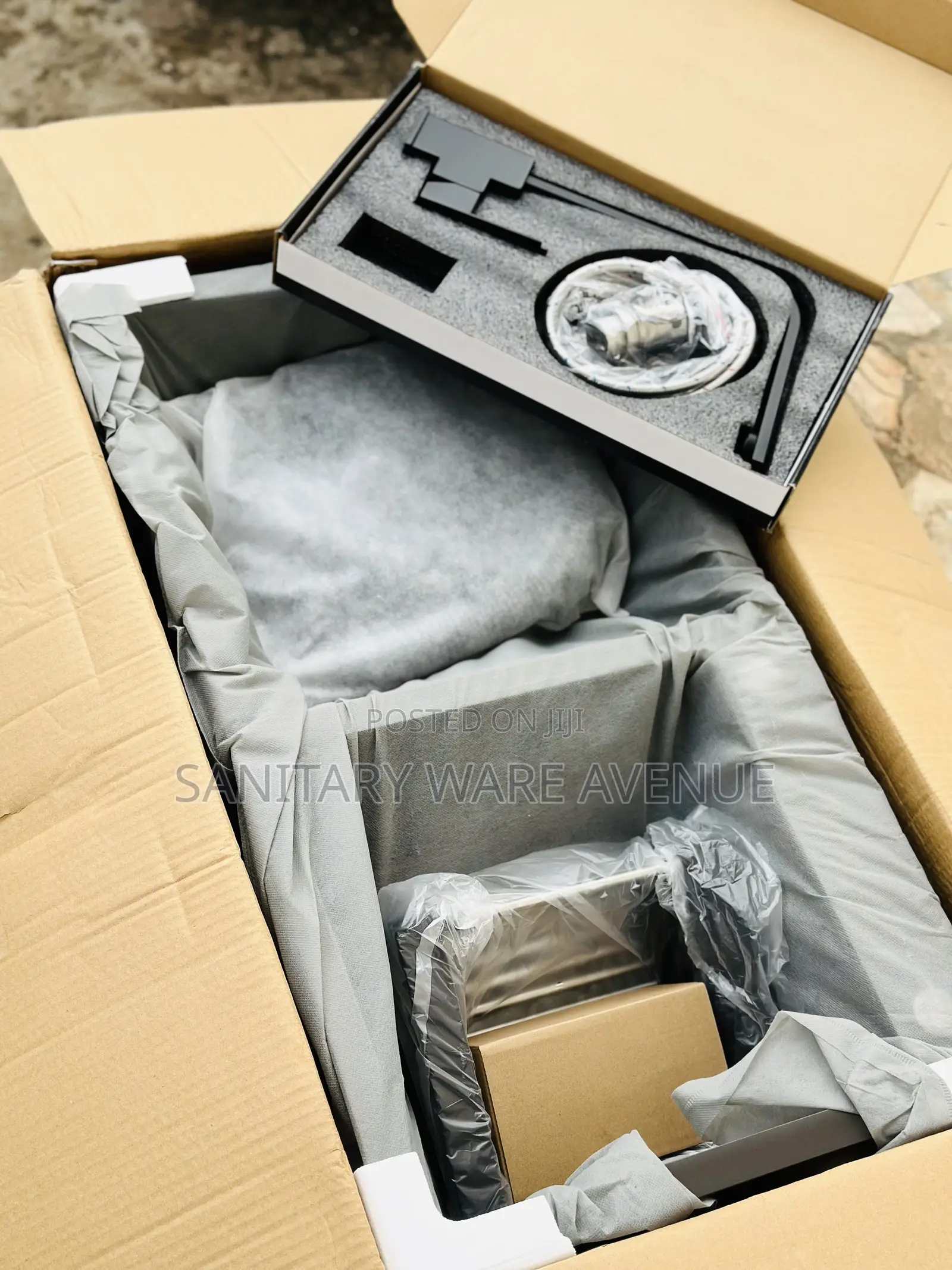 Complete Kitchen Sink - Black Sink With Swivel Faucet