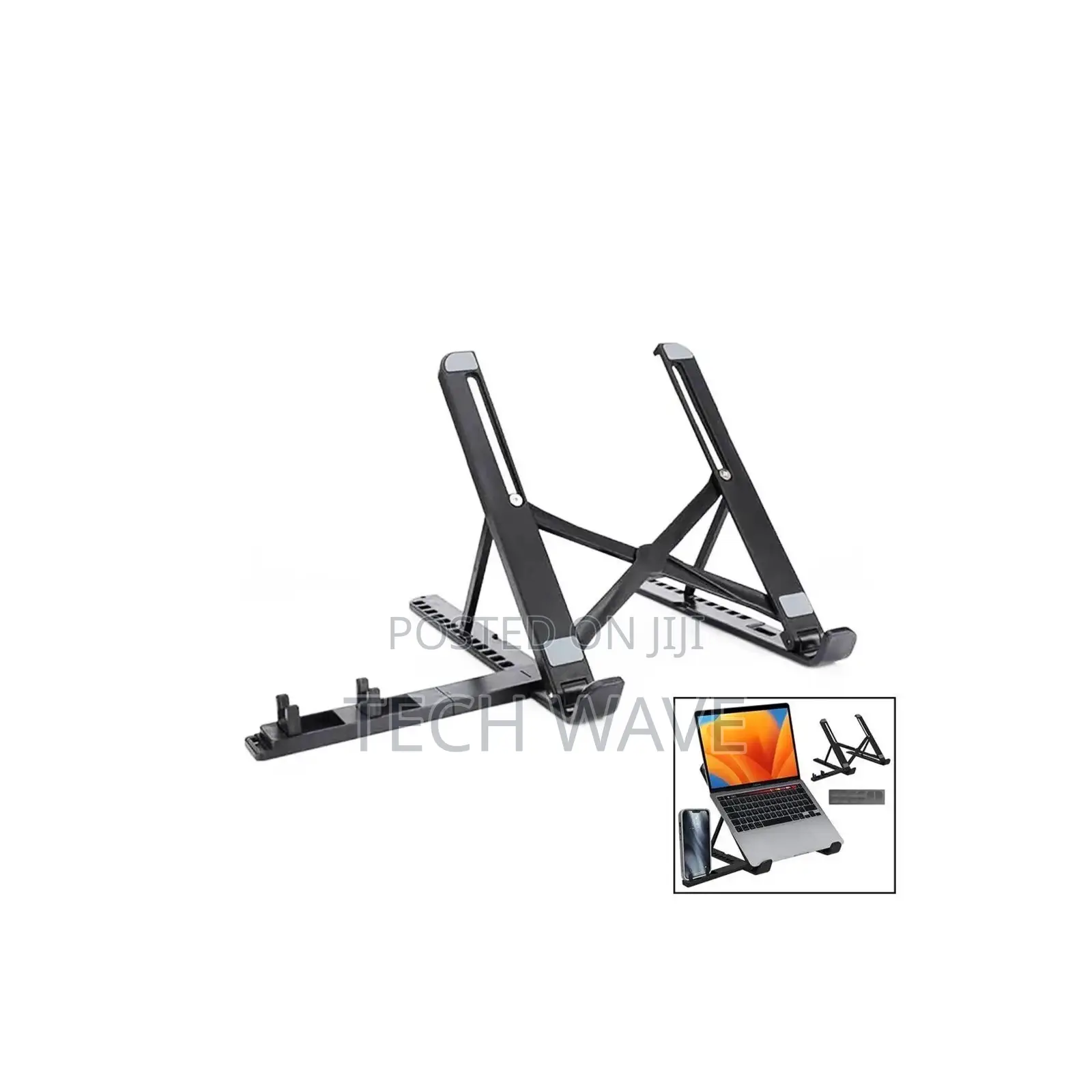 Laptop Stand With Phone Holder