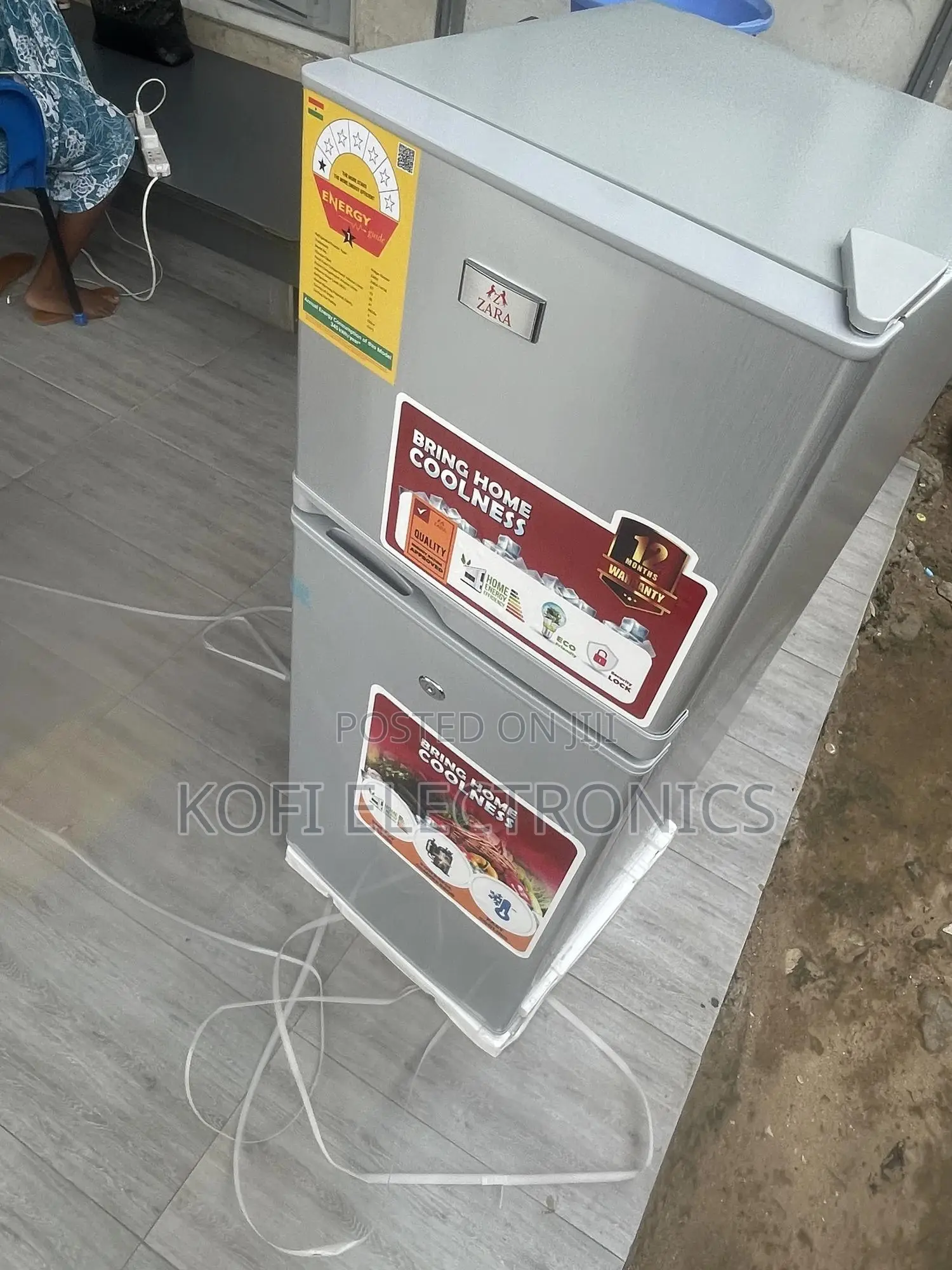 1 Zara (ZARA-14TM) Fridge With Top Freezer/ 108LTR /Silver