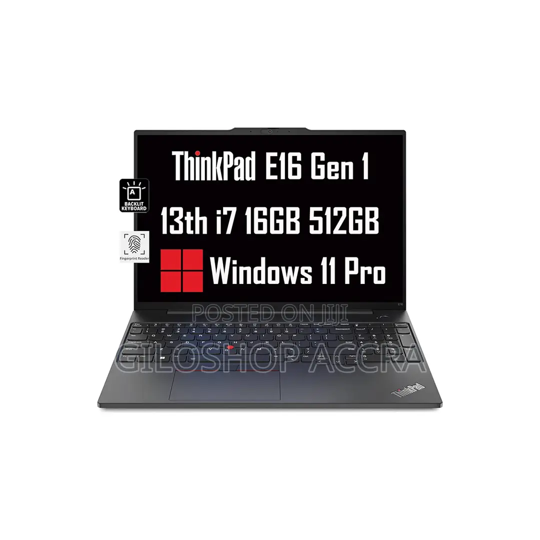 New Laptop Lenovo ThinkPad E16 G1 16GB Intel Core I7 SSD 512GB