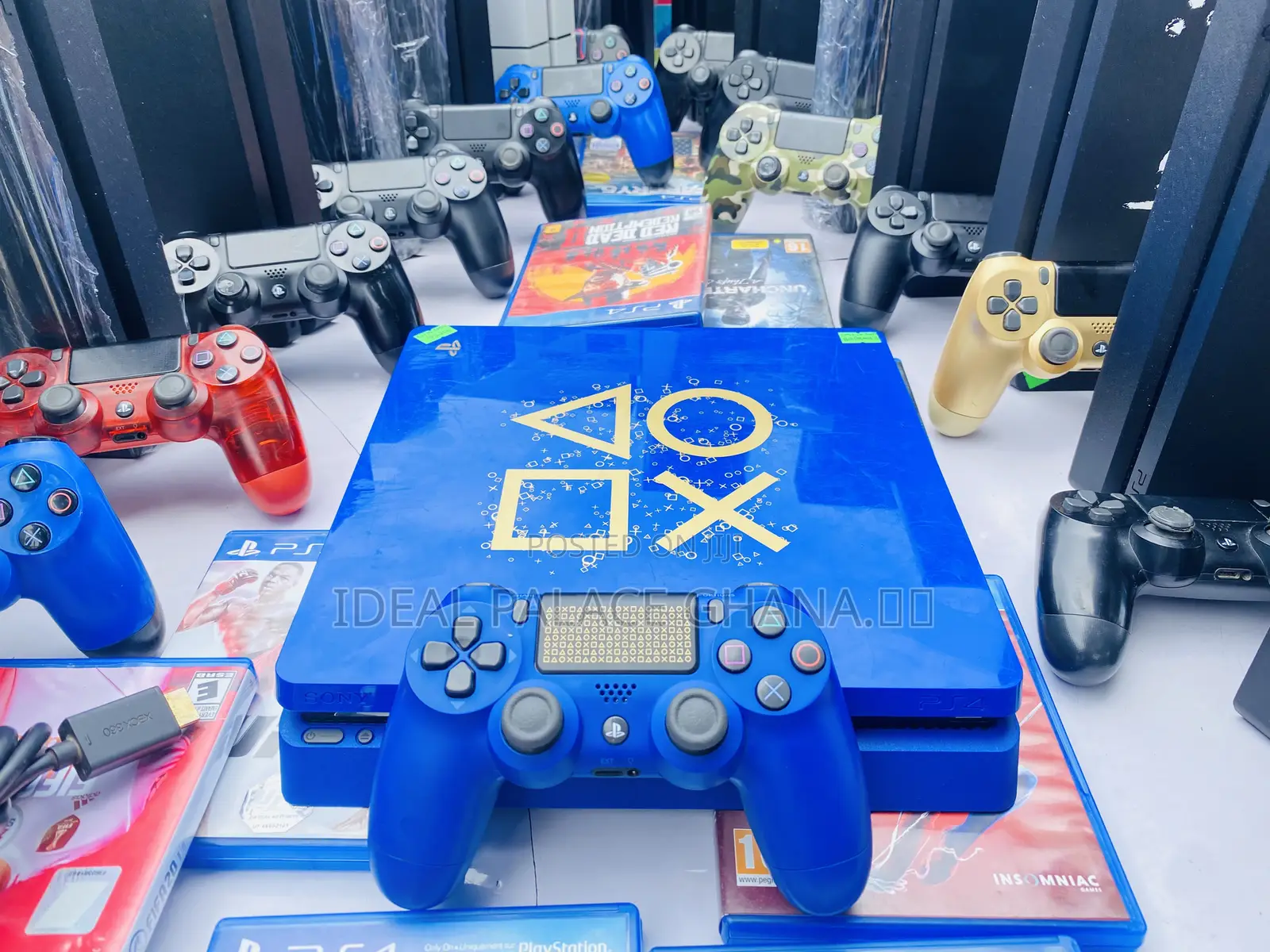 Limited Blue Edition Ps4 Slim 10 Games