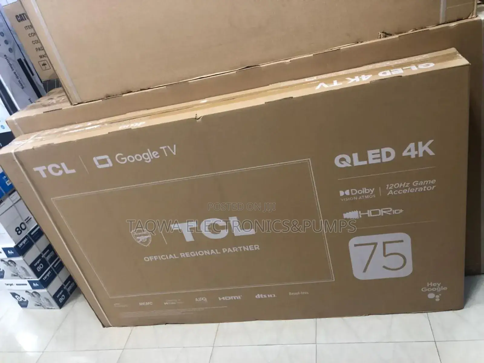 New 75 Inches TCL Qled Smart Tv