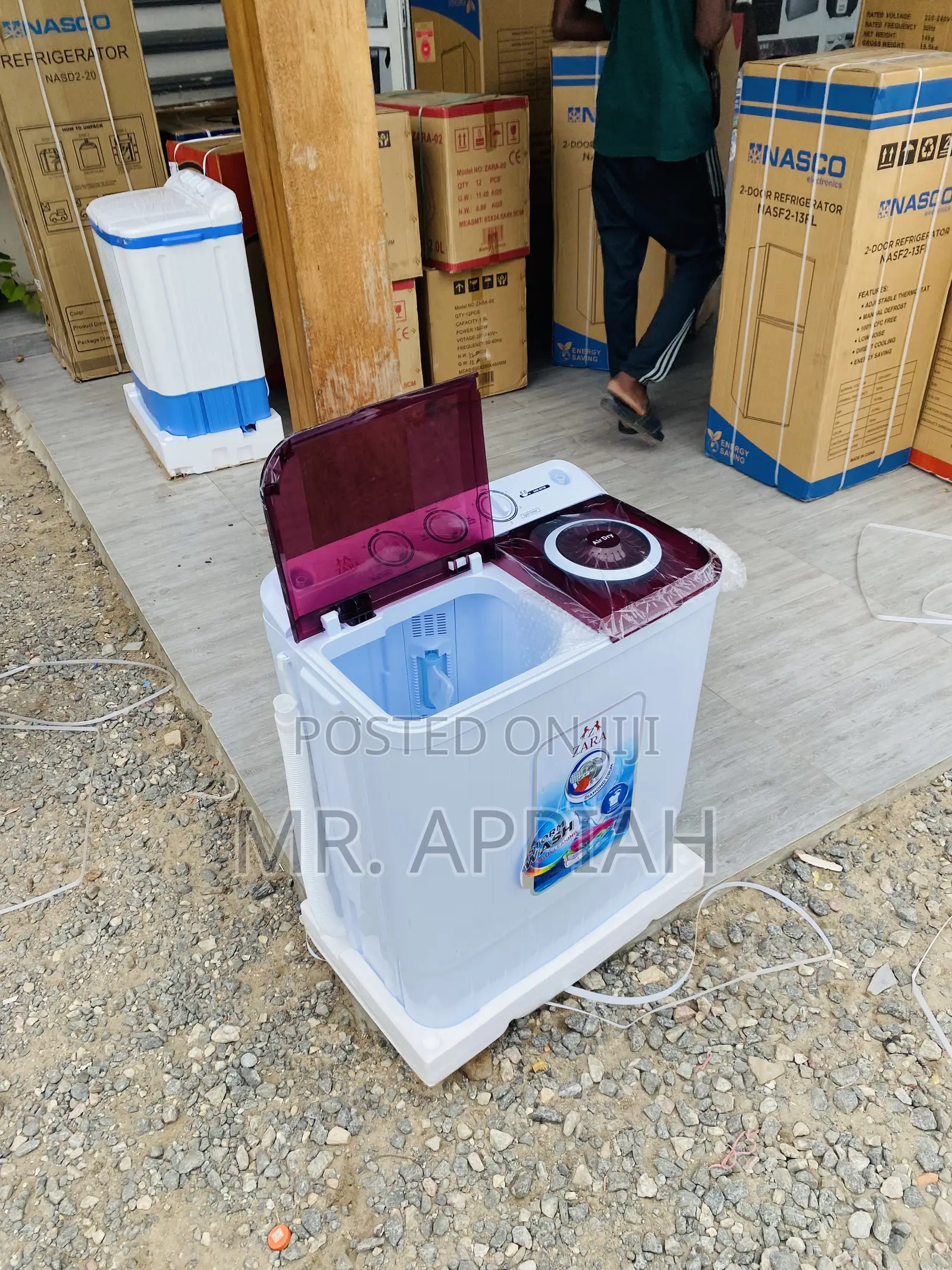Uniquely Designed Zara 5kg Semi-Automatic Washing Machine.
