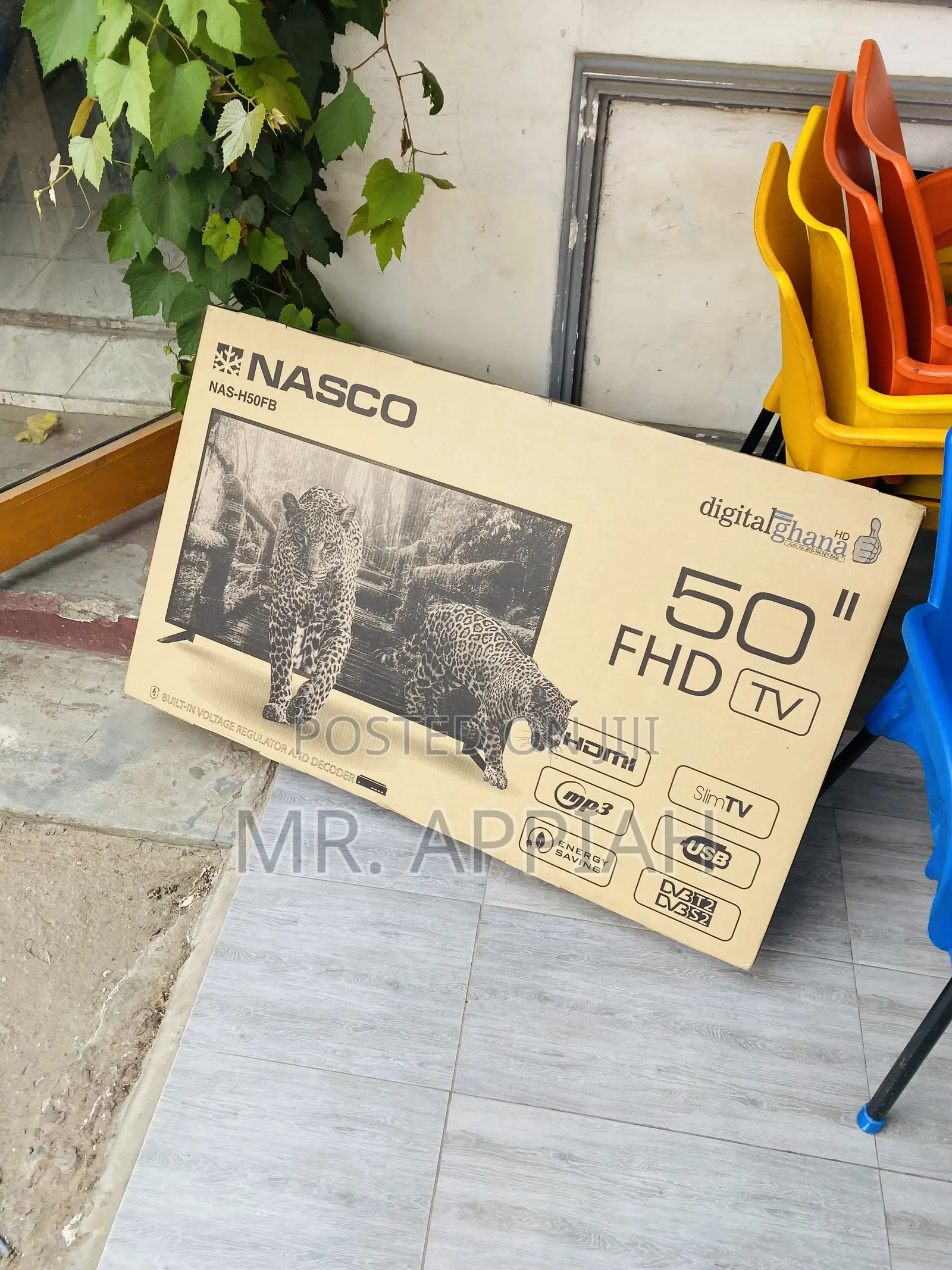 Uniquely Designed Nasco 50” Full HD Satellite Television.