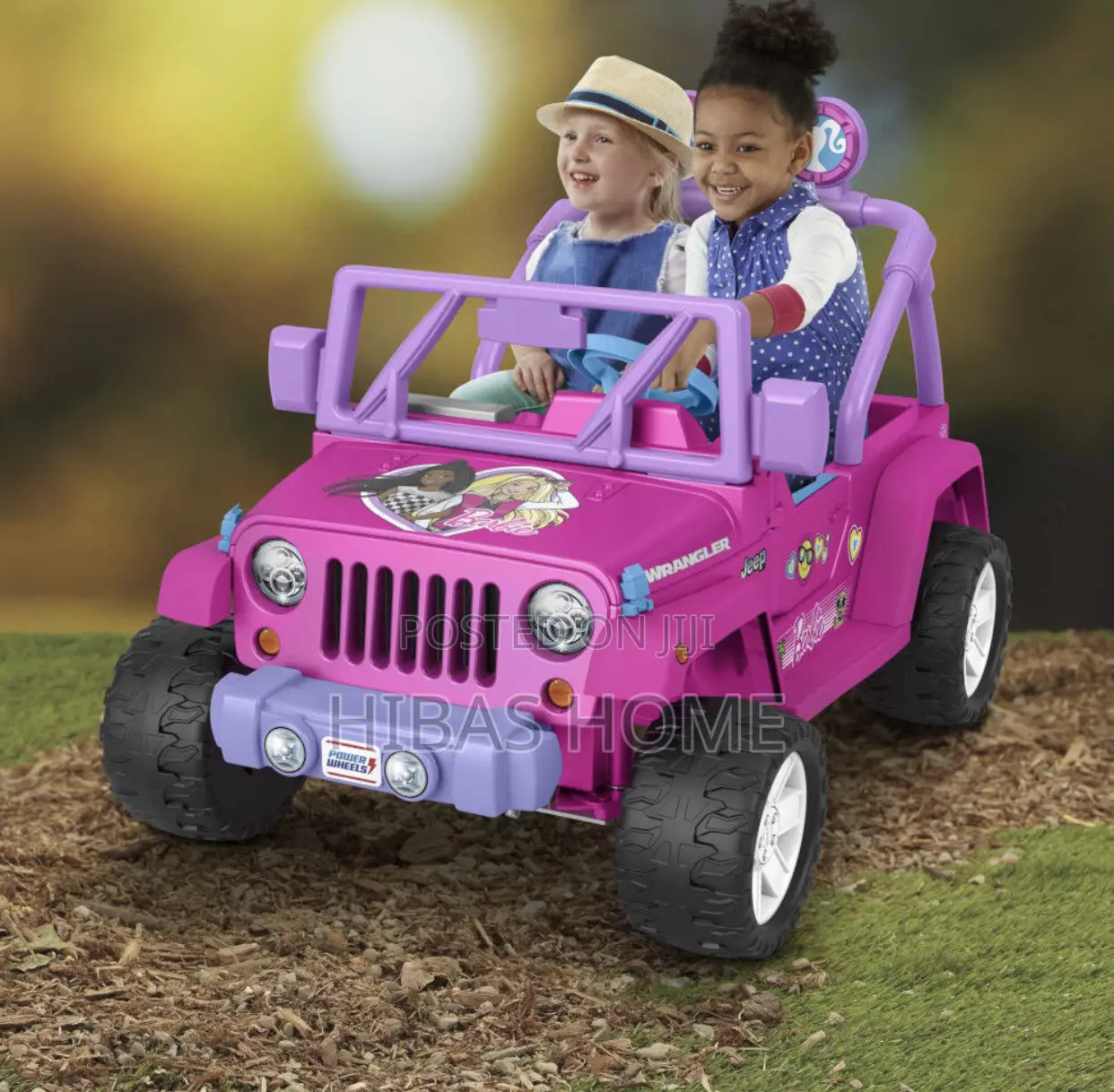 12v Power Wheels Barbie Jeep Wrangler Rechargeable Car
