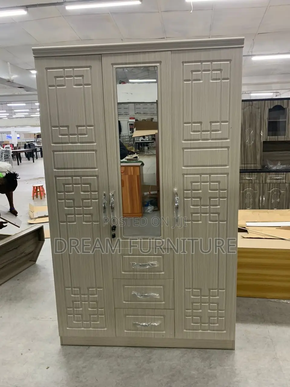 Three Doors Wardrobe(Imported)