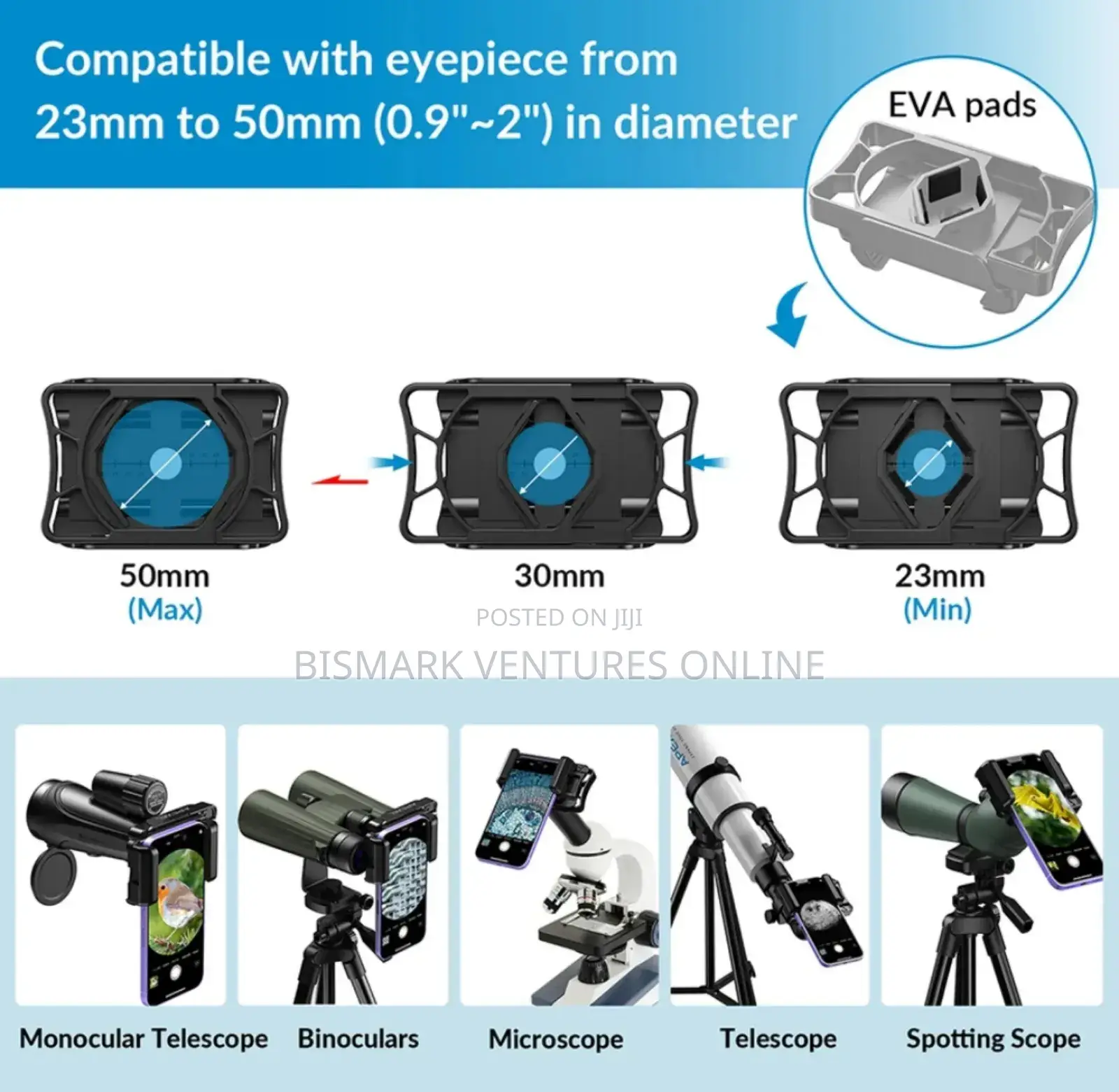 APEXEL 360° Telescope Phone Adapter, For Binoculars