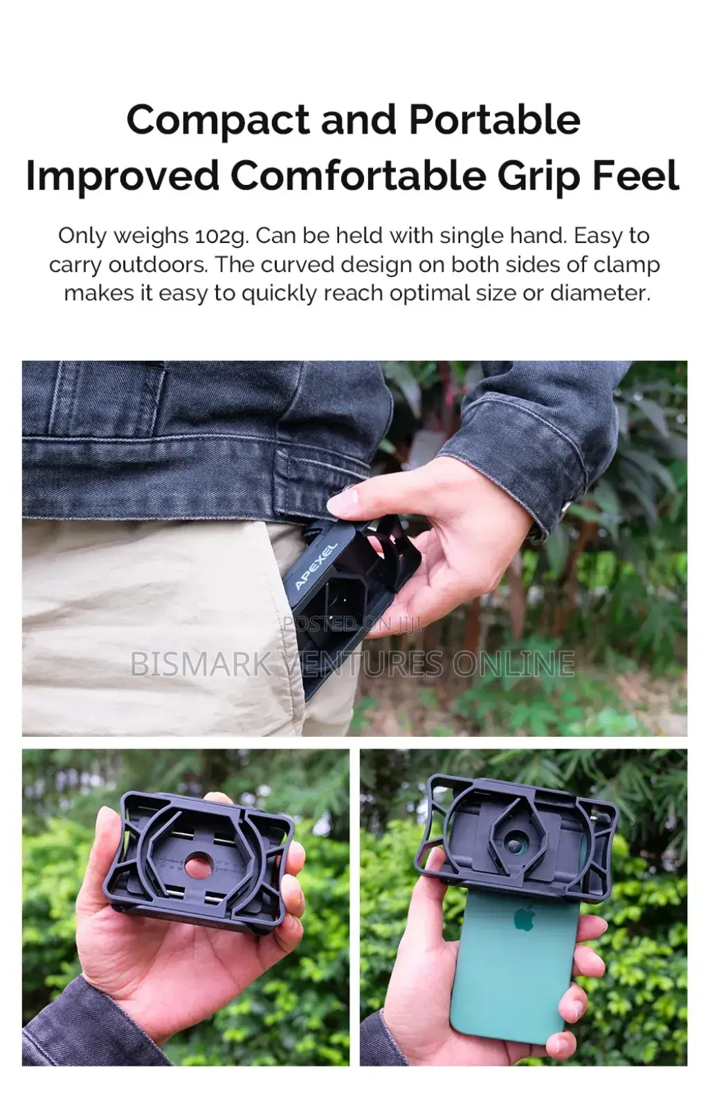 APEXEL 360° Telescope Phone Adapter, For Binoculars