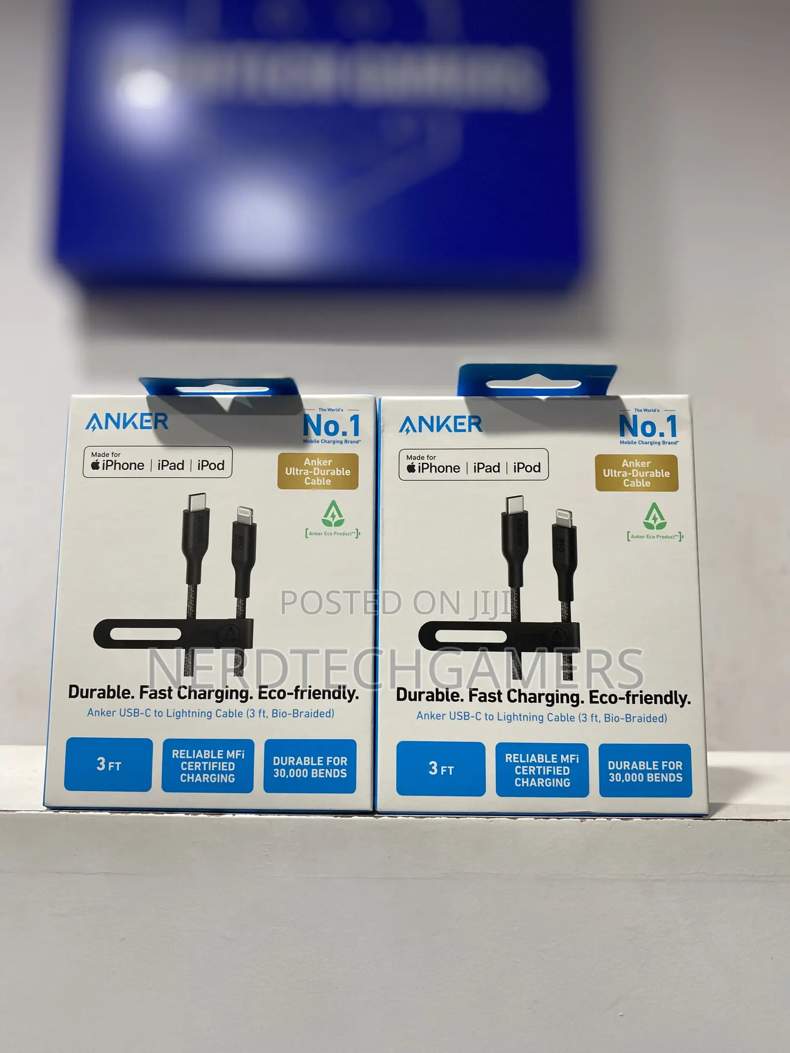 Anker USB C to C Cable (240W, 3 Ft), Bio-Braided Fast Charge